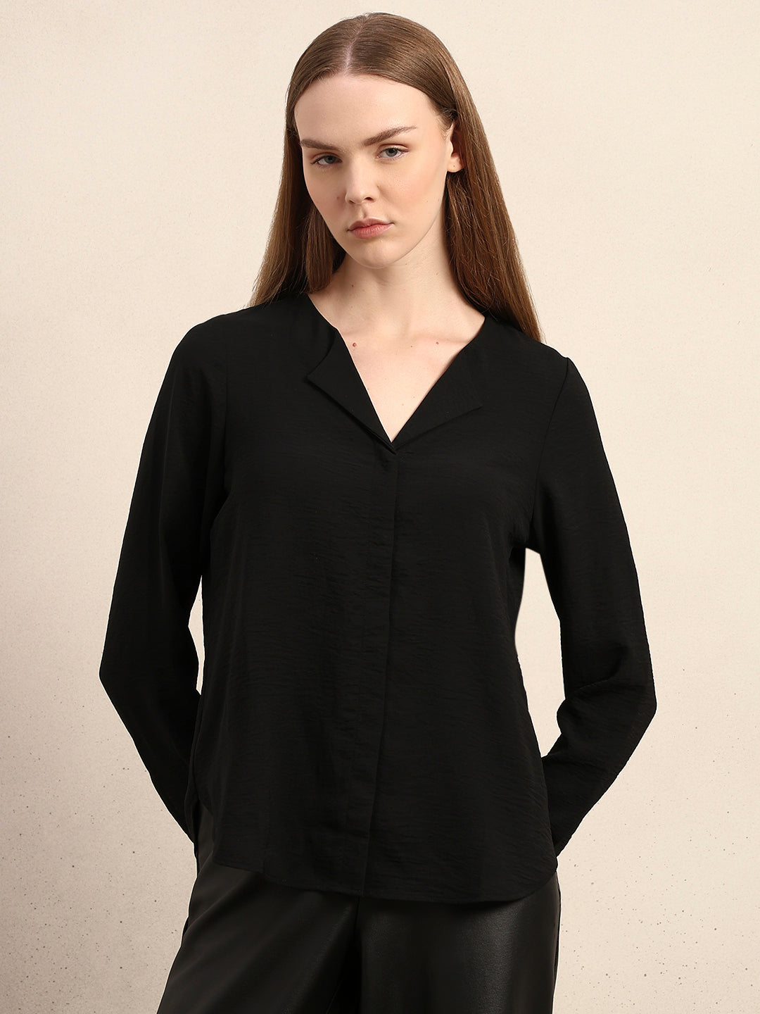 Black Lapel Shirt