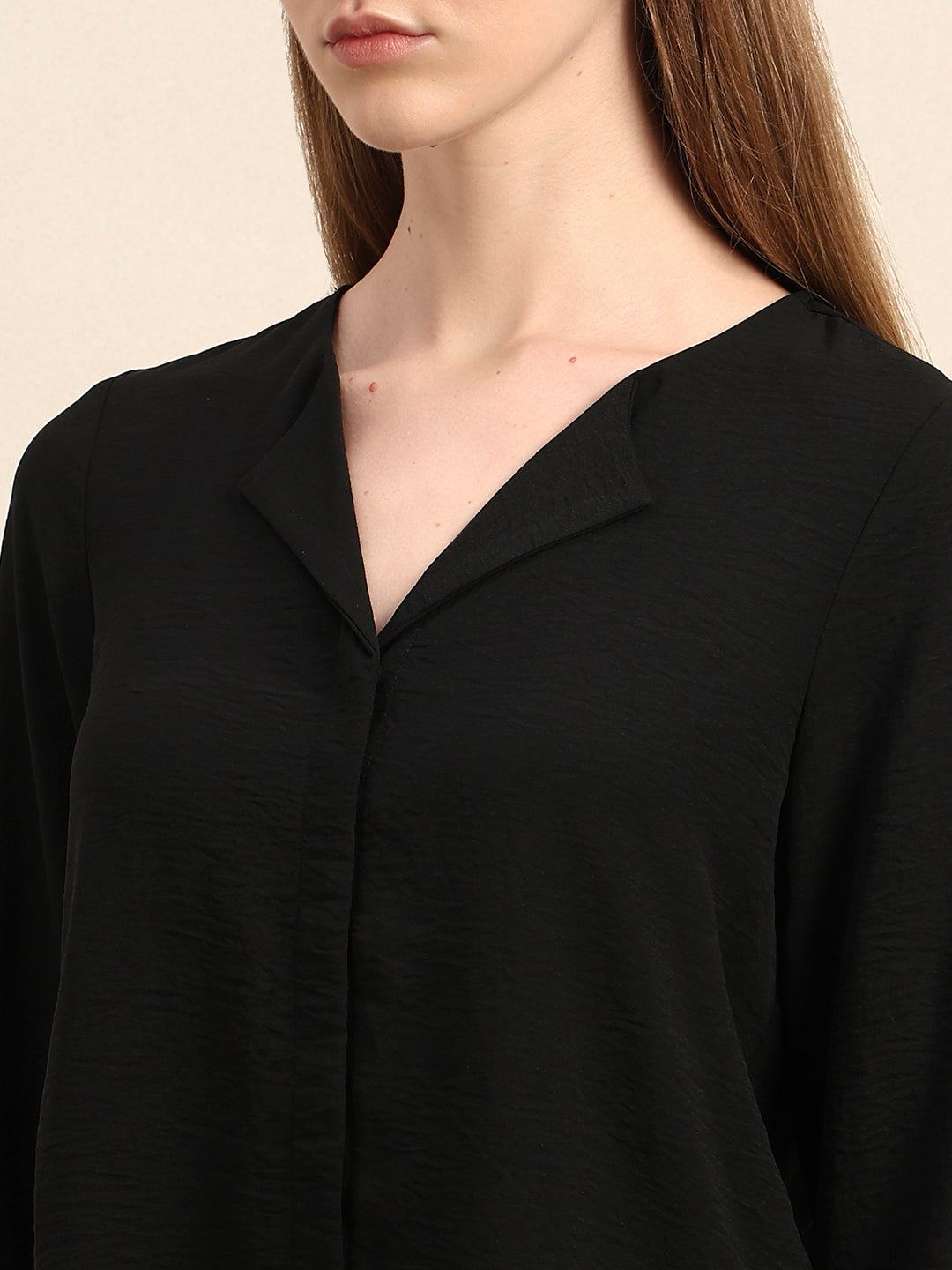 Black Lapel Shirt
