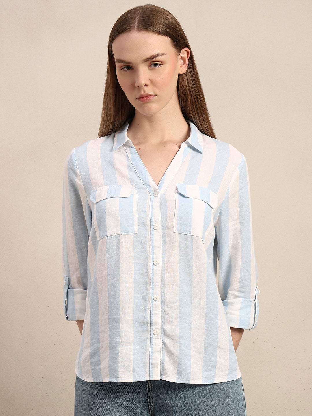 Striped Utility Shirt