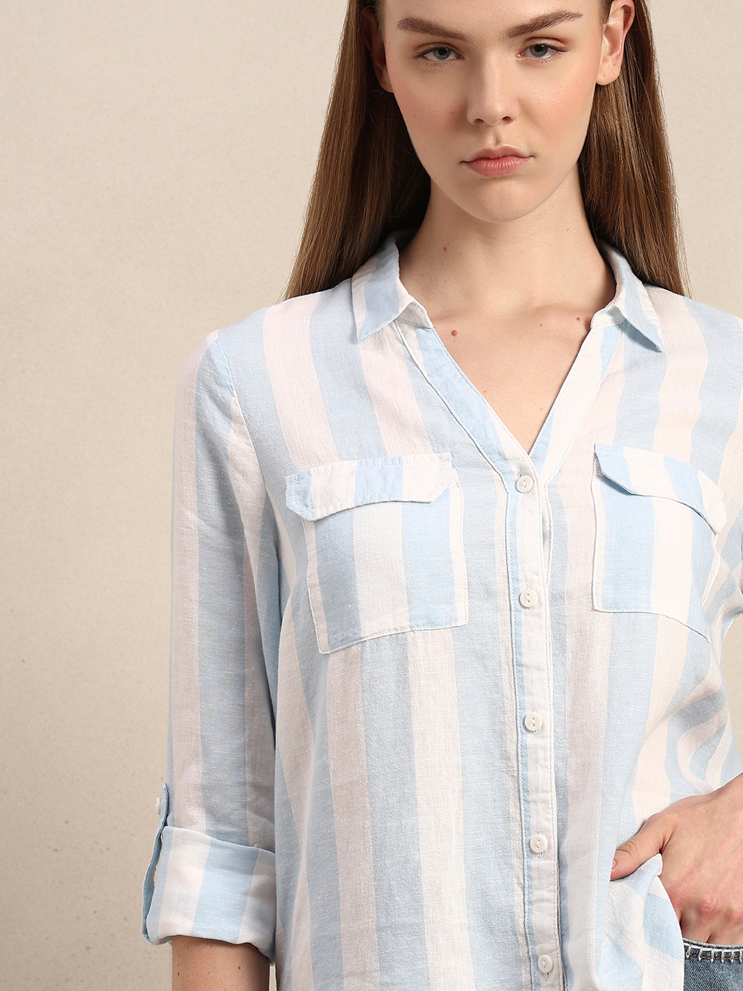 Striped Utility Shirt
