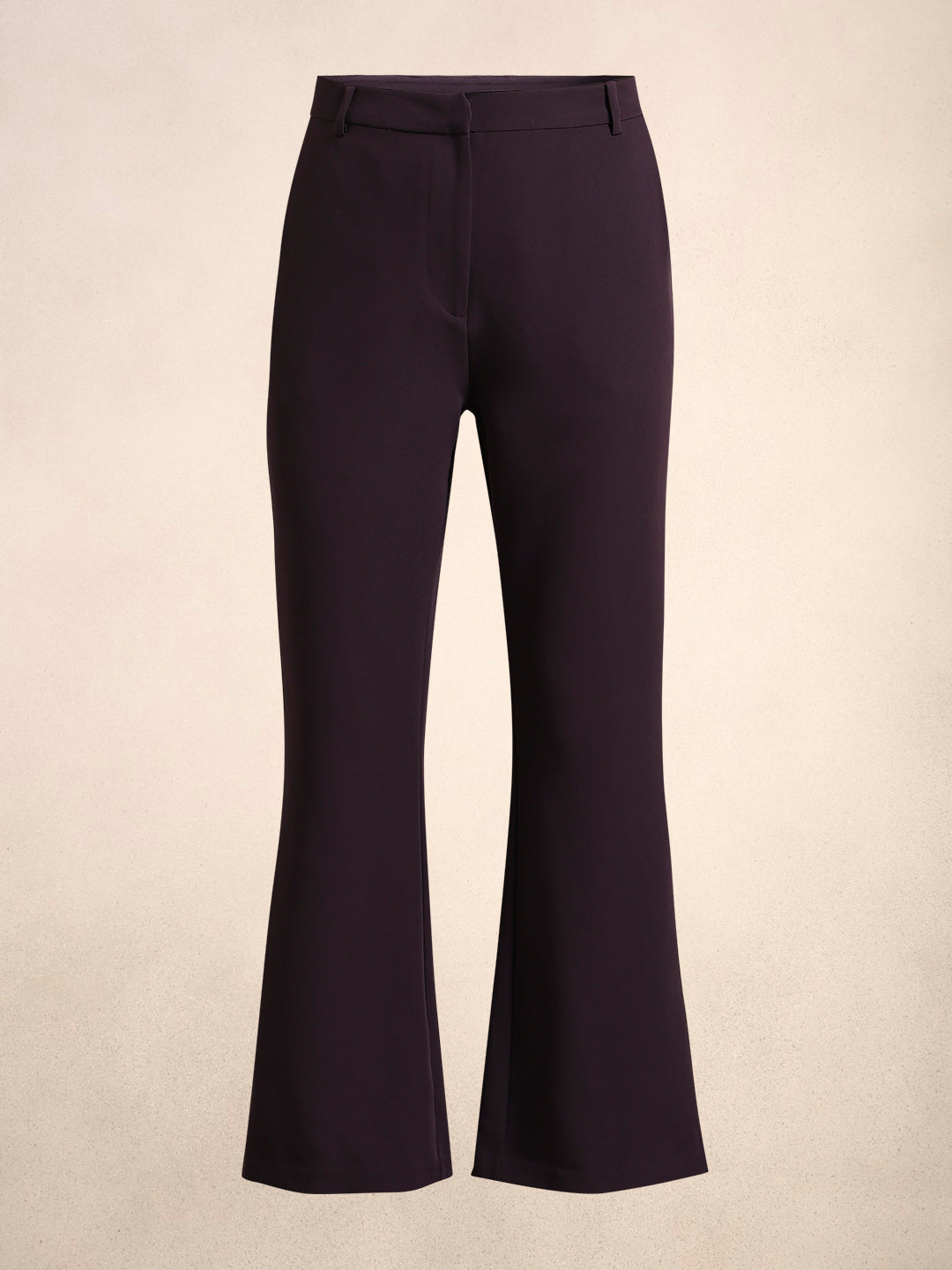 High Rise Bootcut Pants - Purple