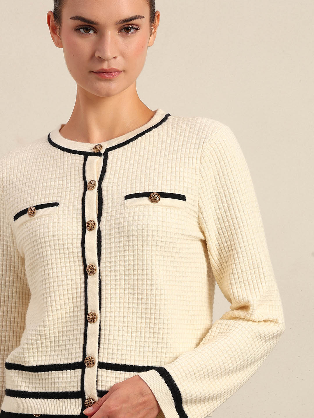 Textured Knit Cardigan