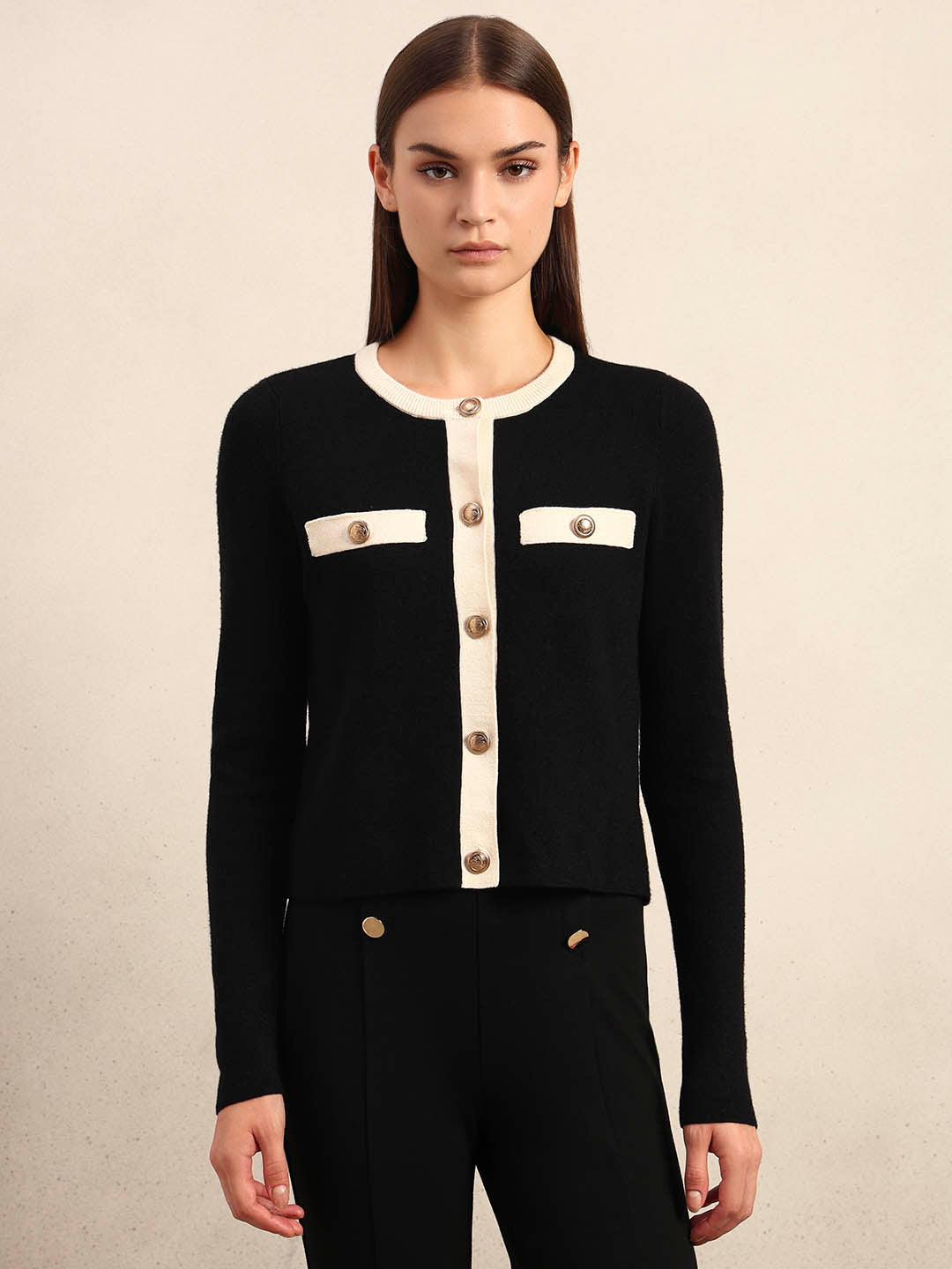 Black Knitted Cardigan