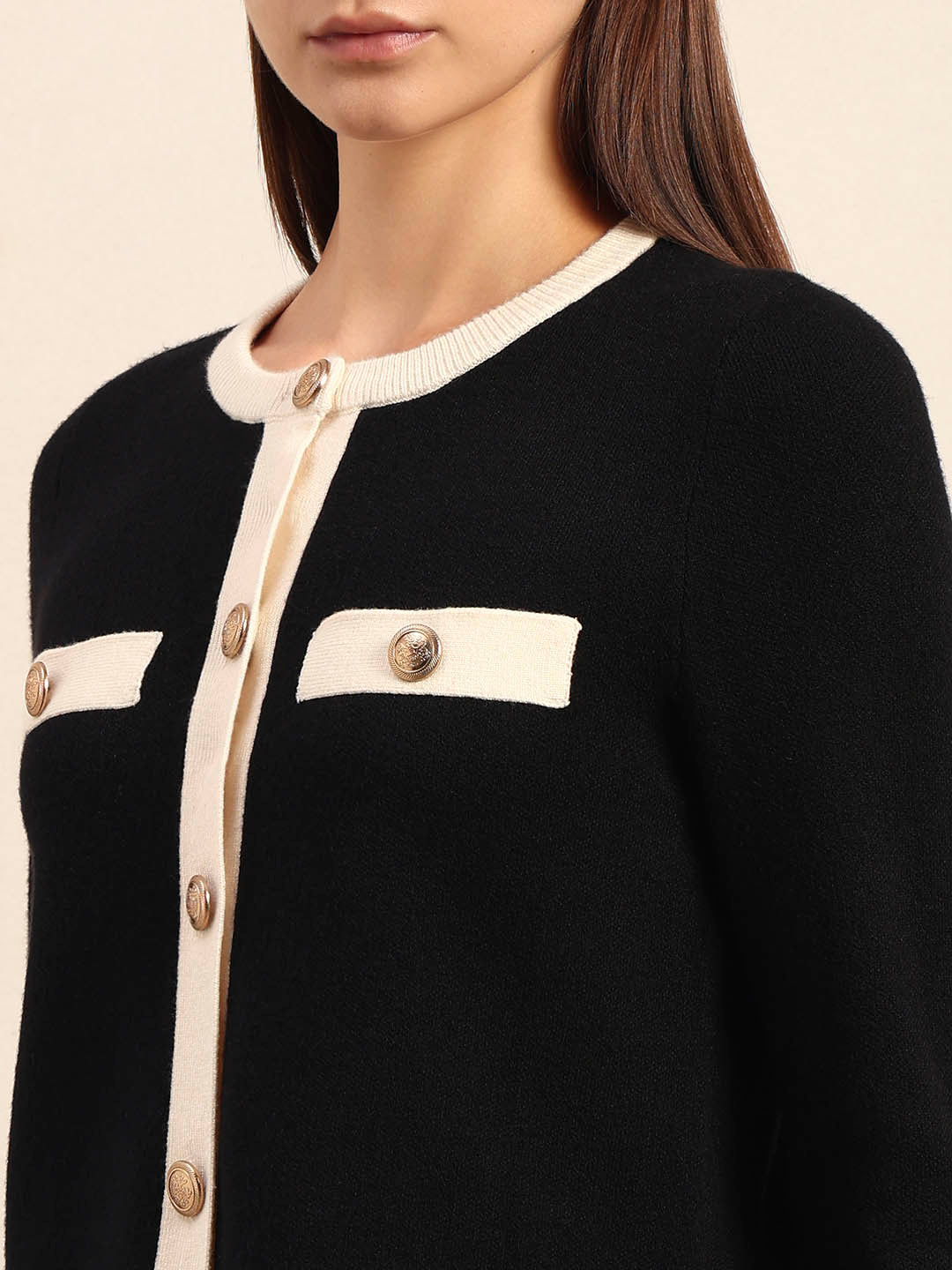 Black Knitted Cardigan