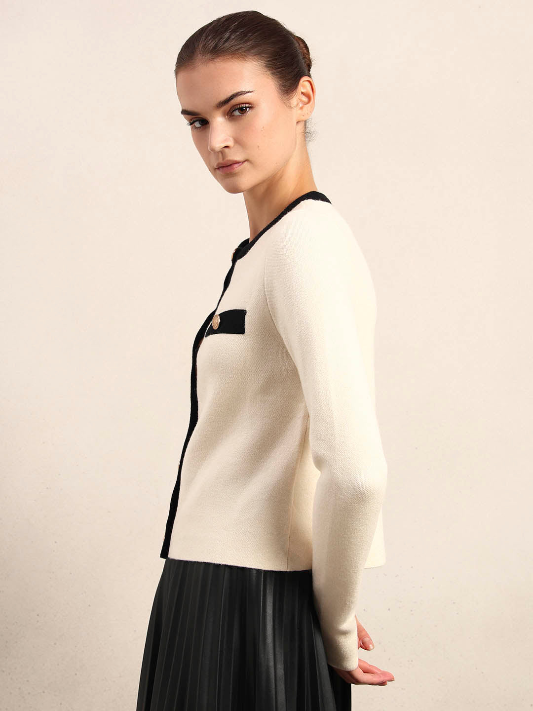 Off-White Knitted Cardigan