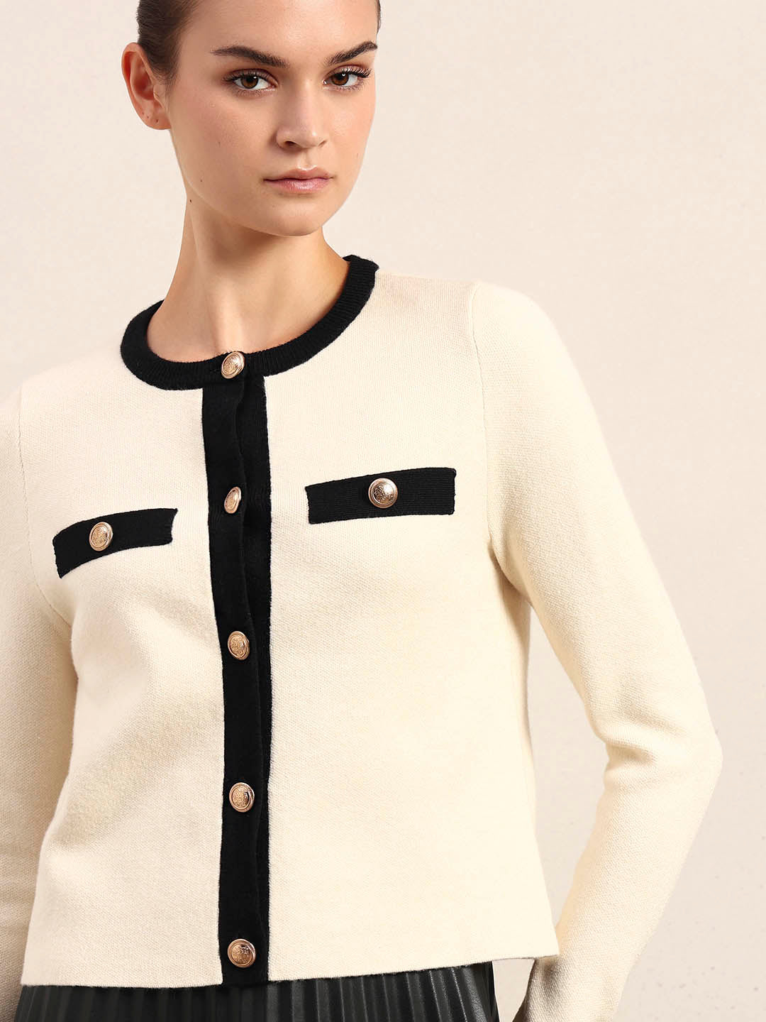 Off-White Knitted Cardigan