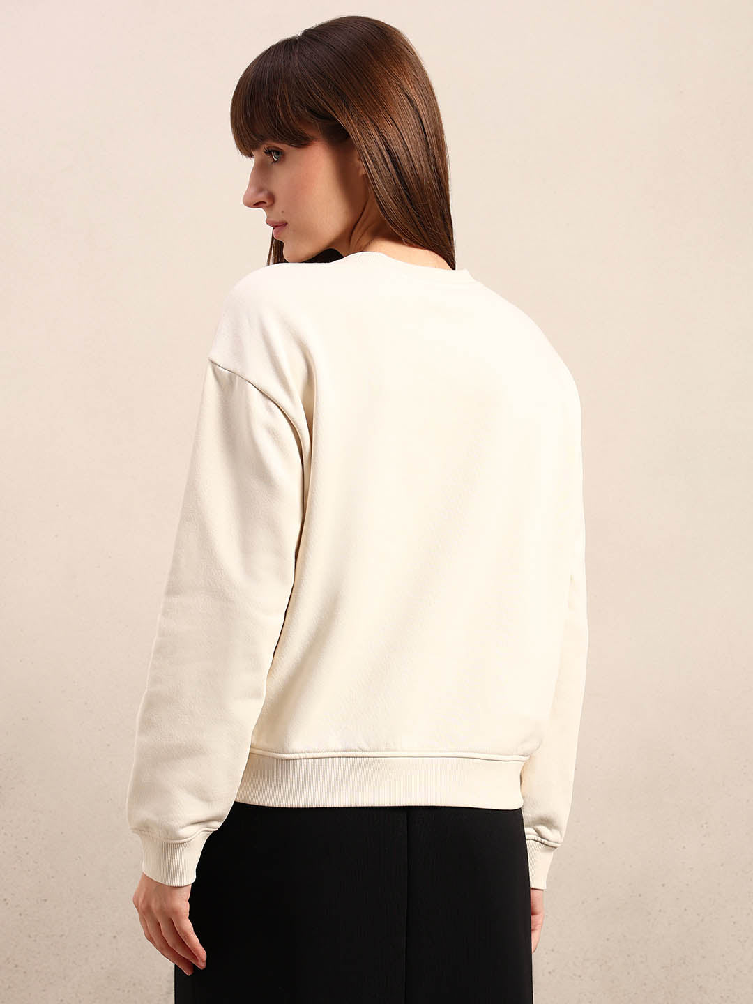 Floral Applique Sweatshirt