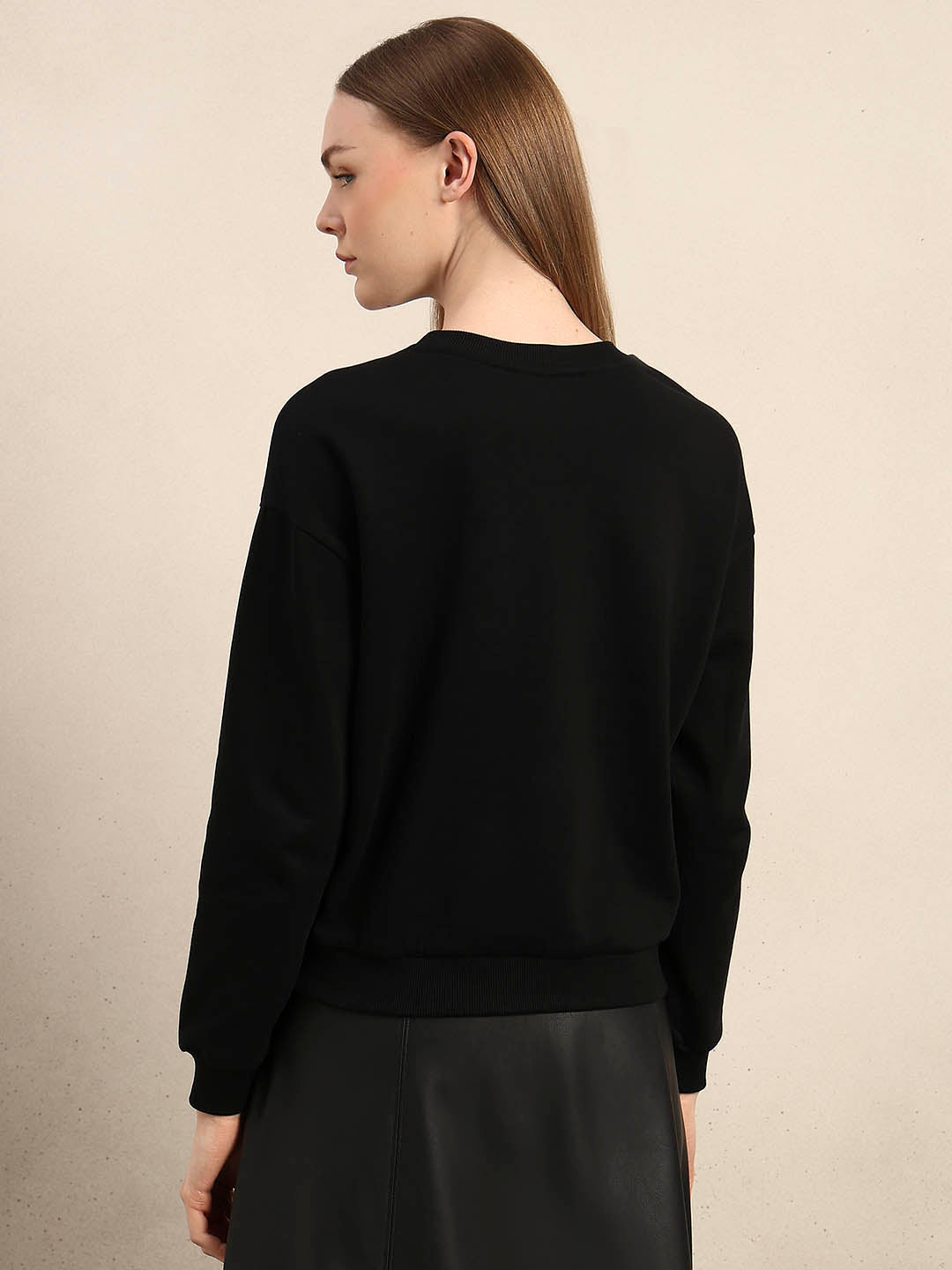 Graphic Print Cotton Sweatshirt