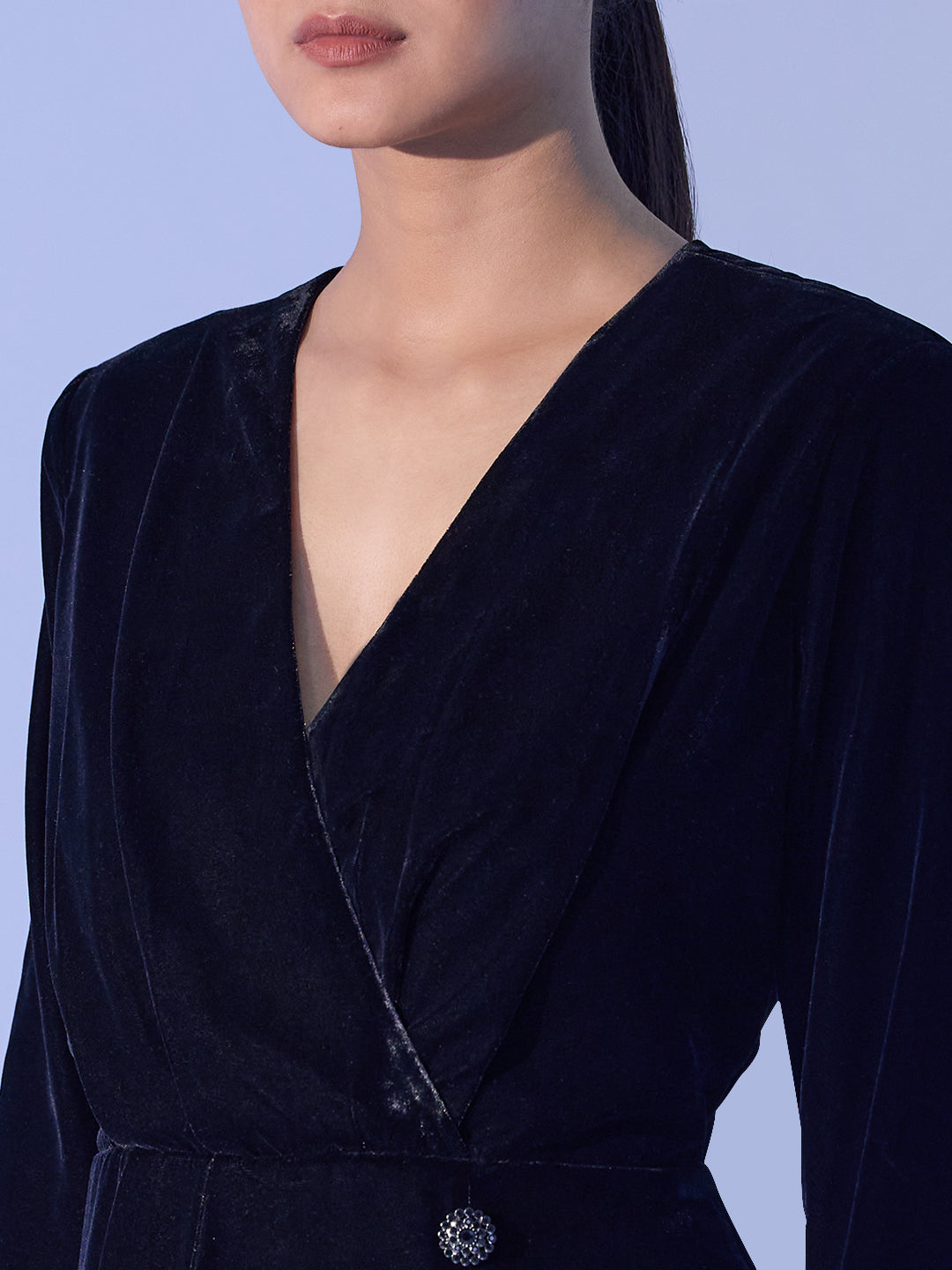 EDIT V-Neck Wrap Mini Dress