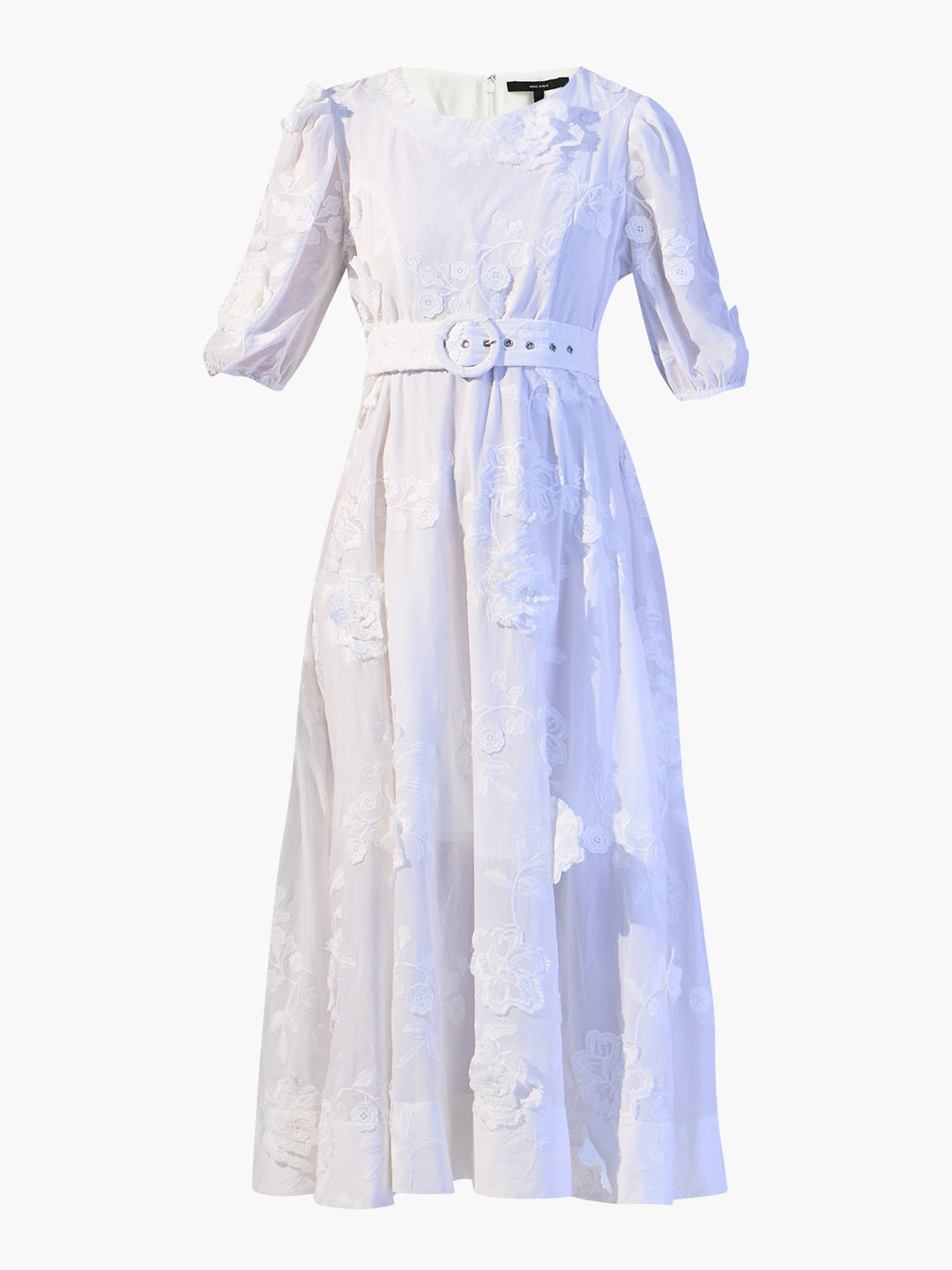 EDIT Embroidered Belted Dress