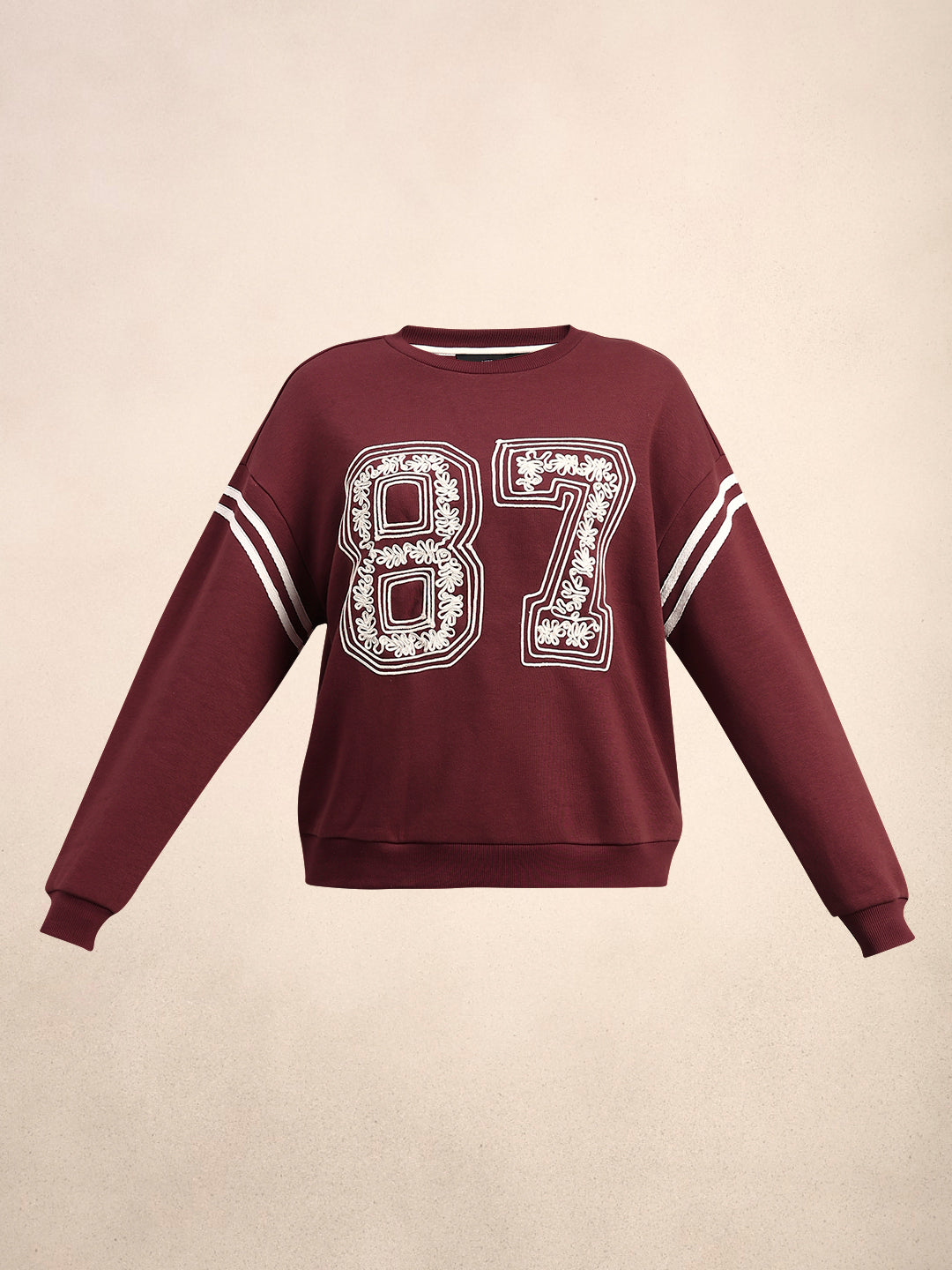 Embroidered Varsity Sweatshirt