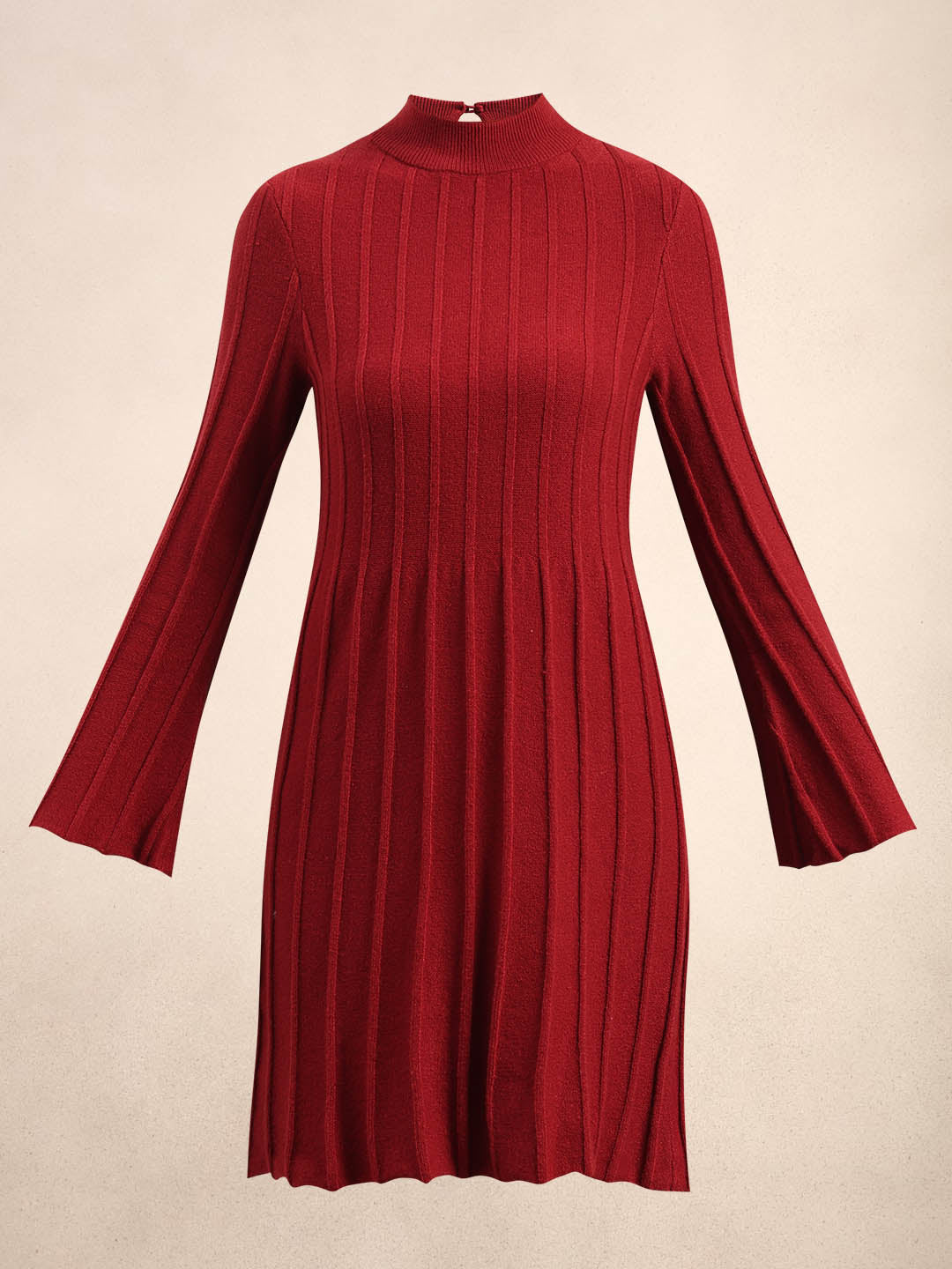 Flared Sleeves Mini Dress