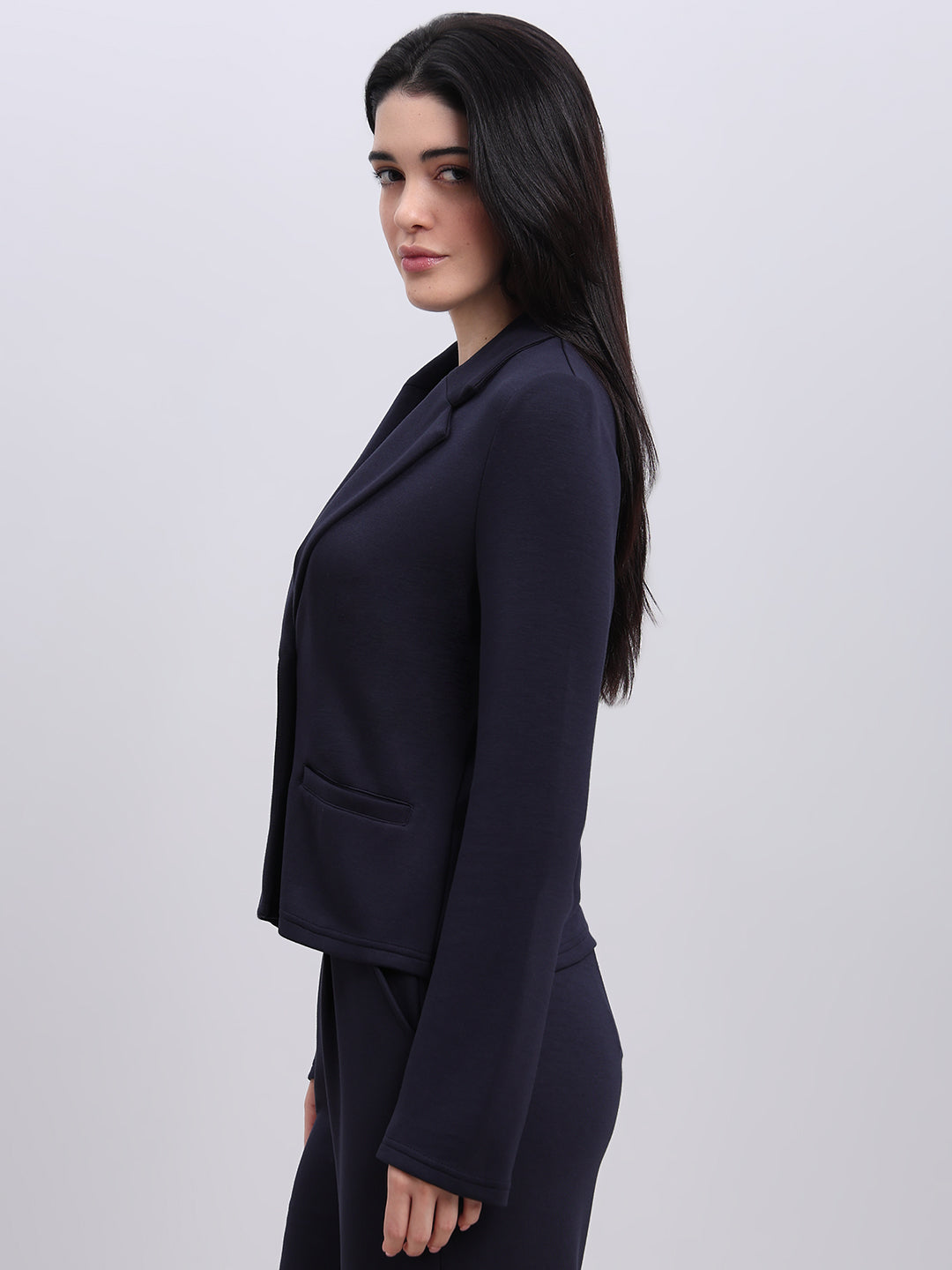 Navy Blue Tailored Blazer