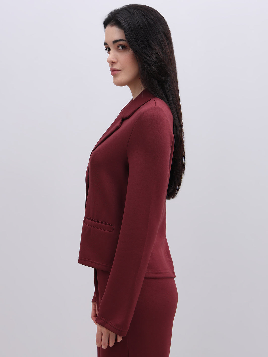 Maroon Tailored Blazer