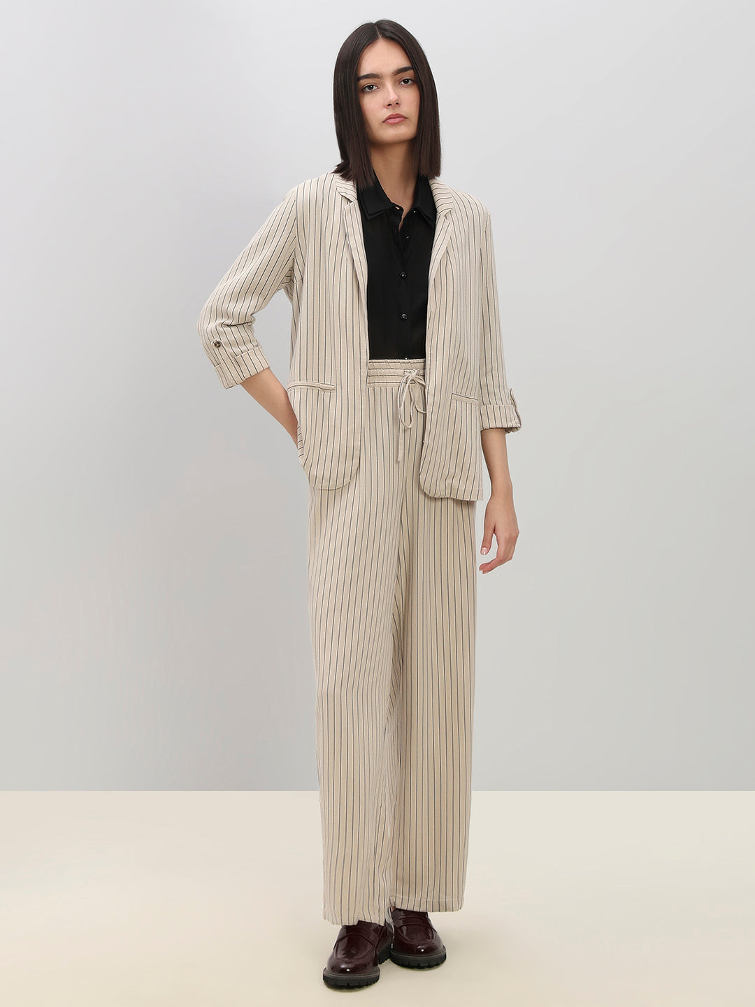 Tailored Striped Blazer