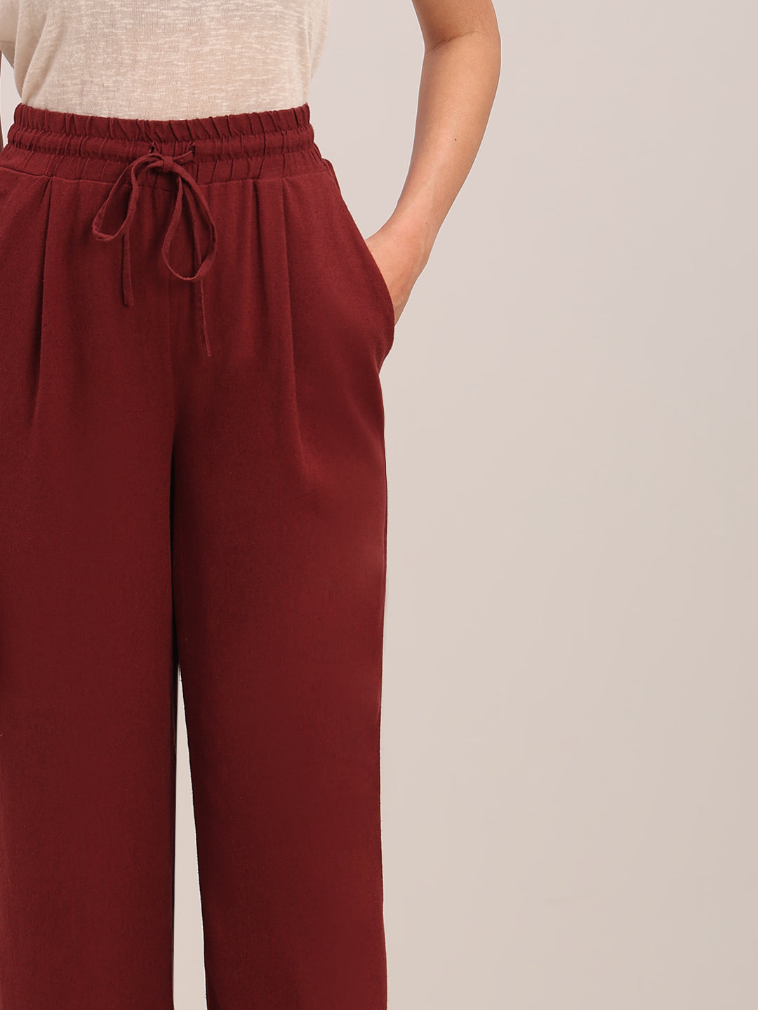 High Rise Wide Leg Pants