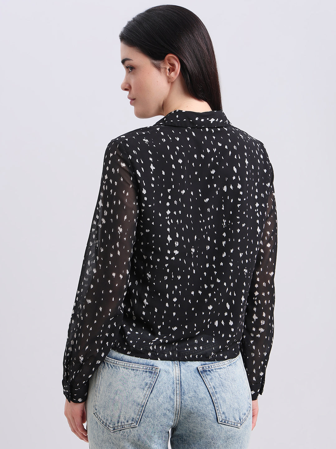 V-Neck Printed Top
