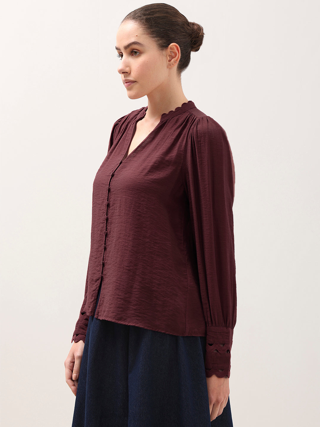 Gathered Neck Top