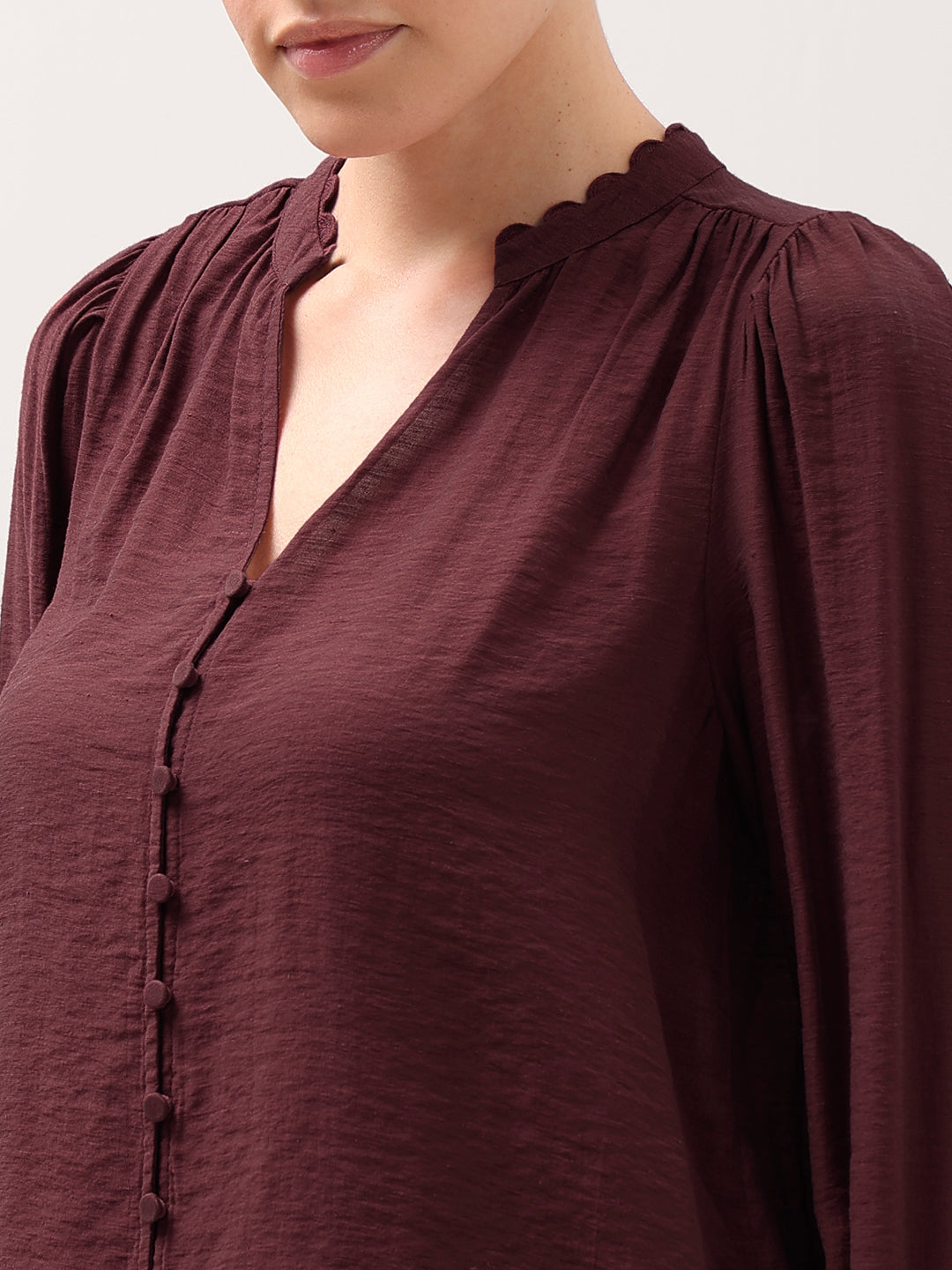 Gathered Neck Top