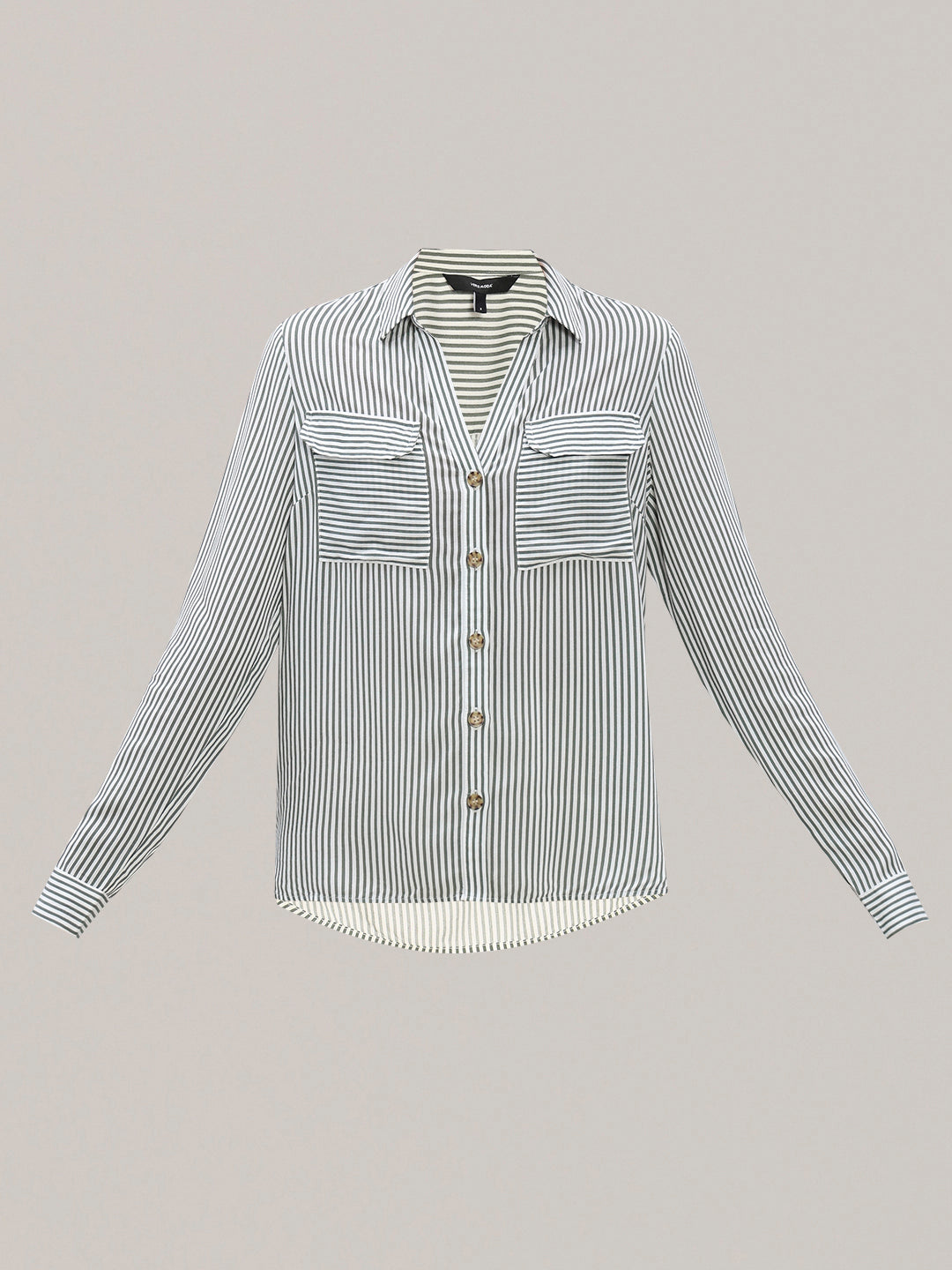 Striped Full Sleeves Shirt - Green