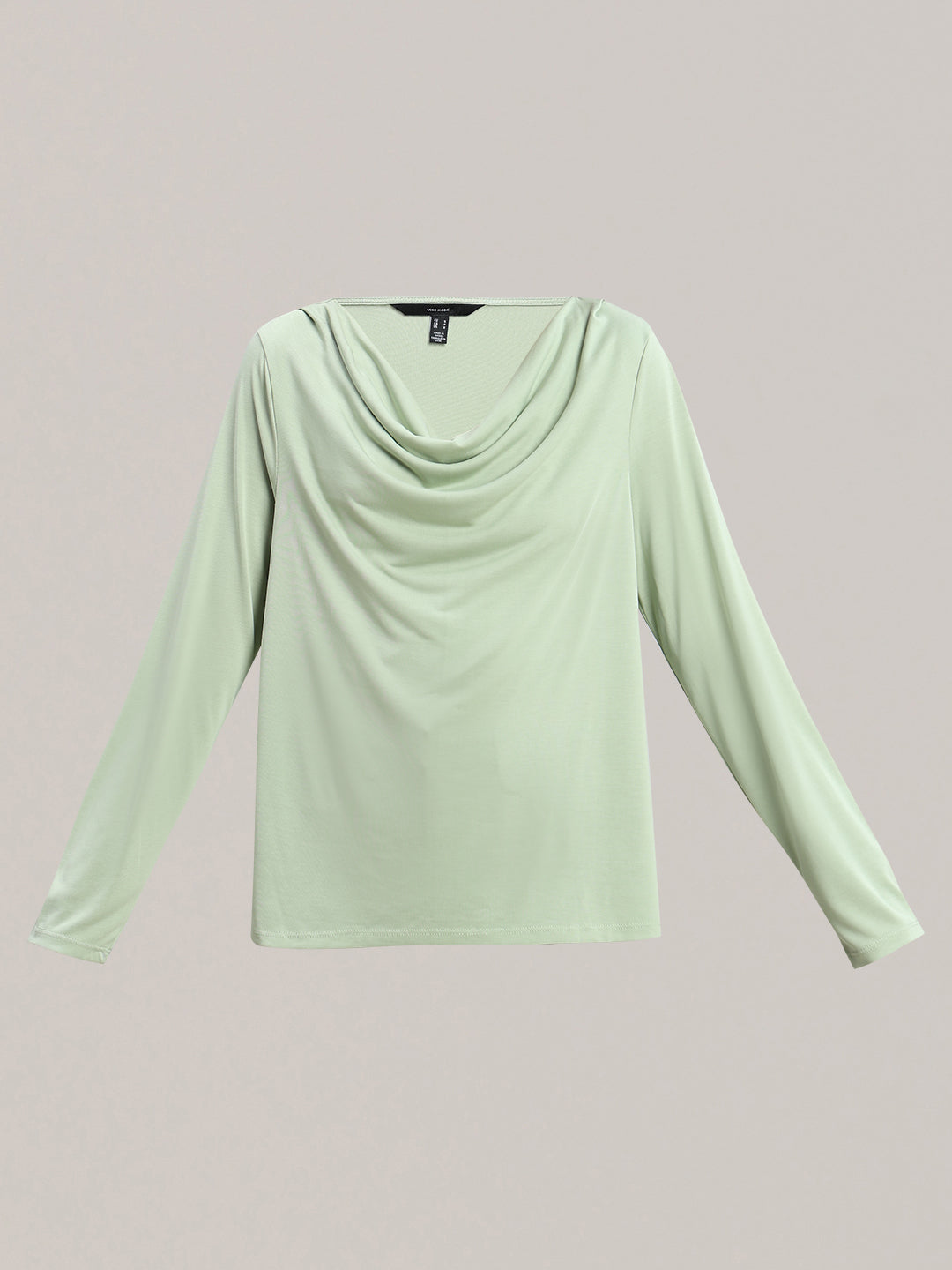 Green Cowl Neck Top