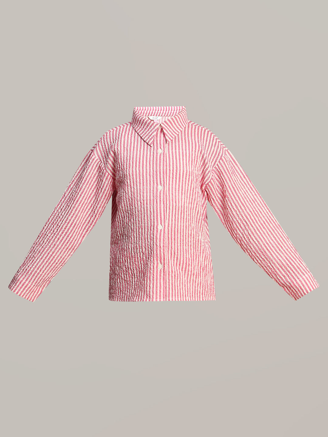GIRL Pink Striped Shirt