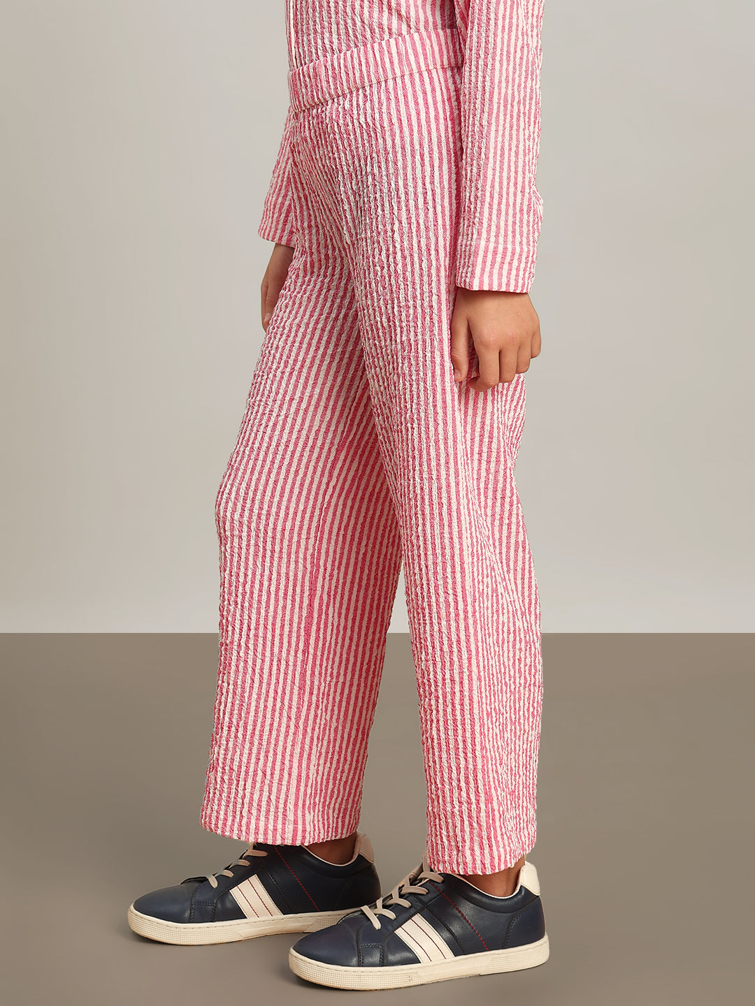 GIRL Pink Striped Pants