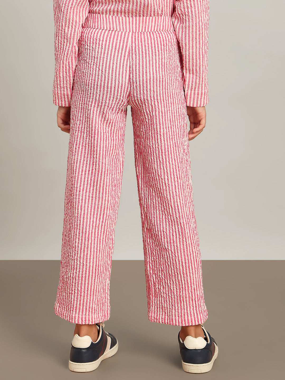 GIRL Pink Striped Pants