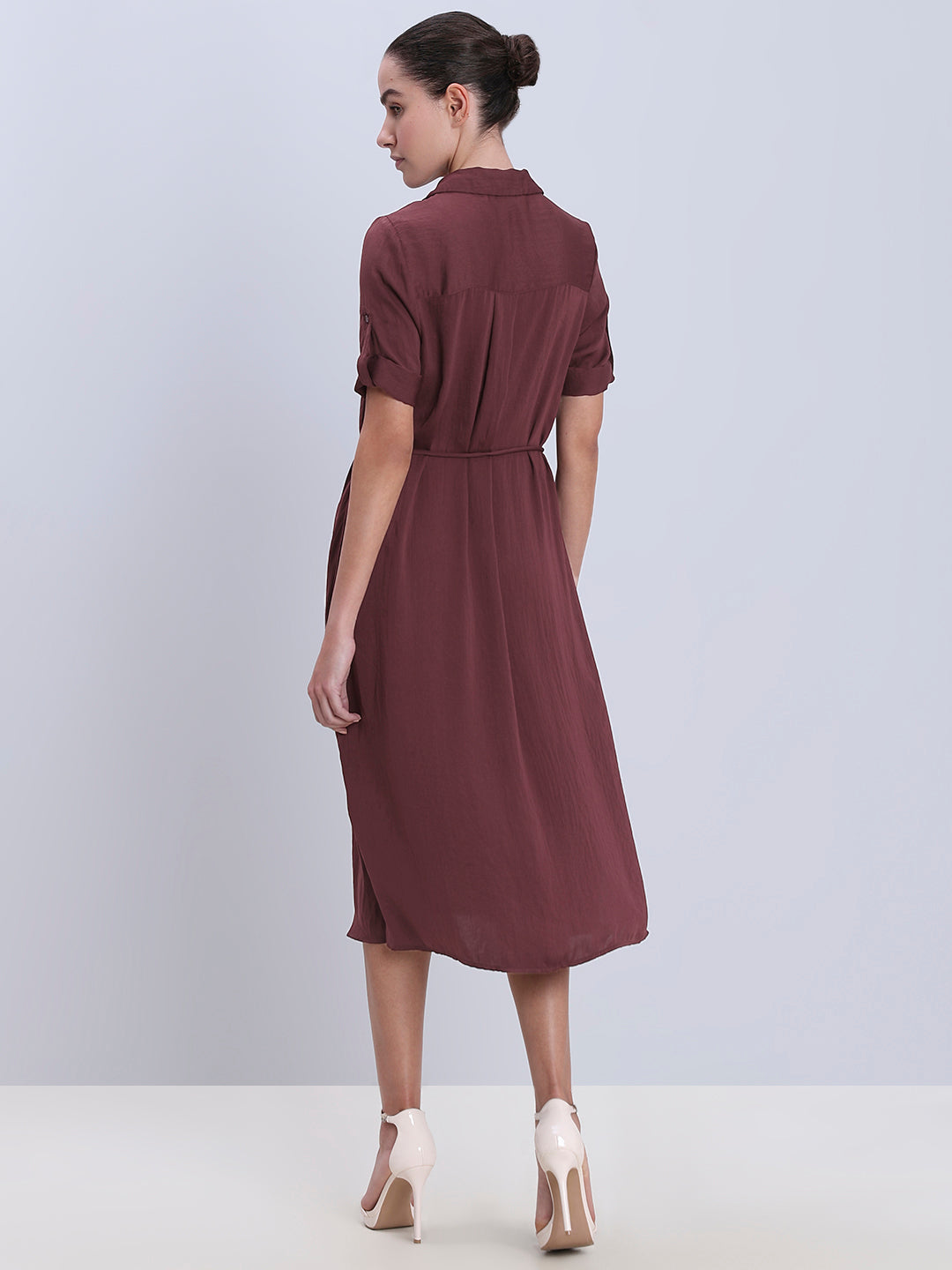 Button-Down Utility Shirt Dress