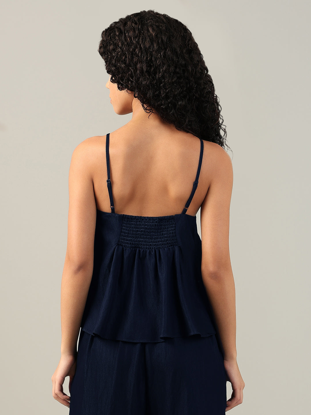 Navy Spaghetti Strap Top