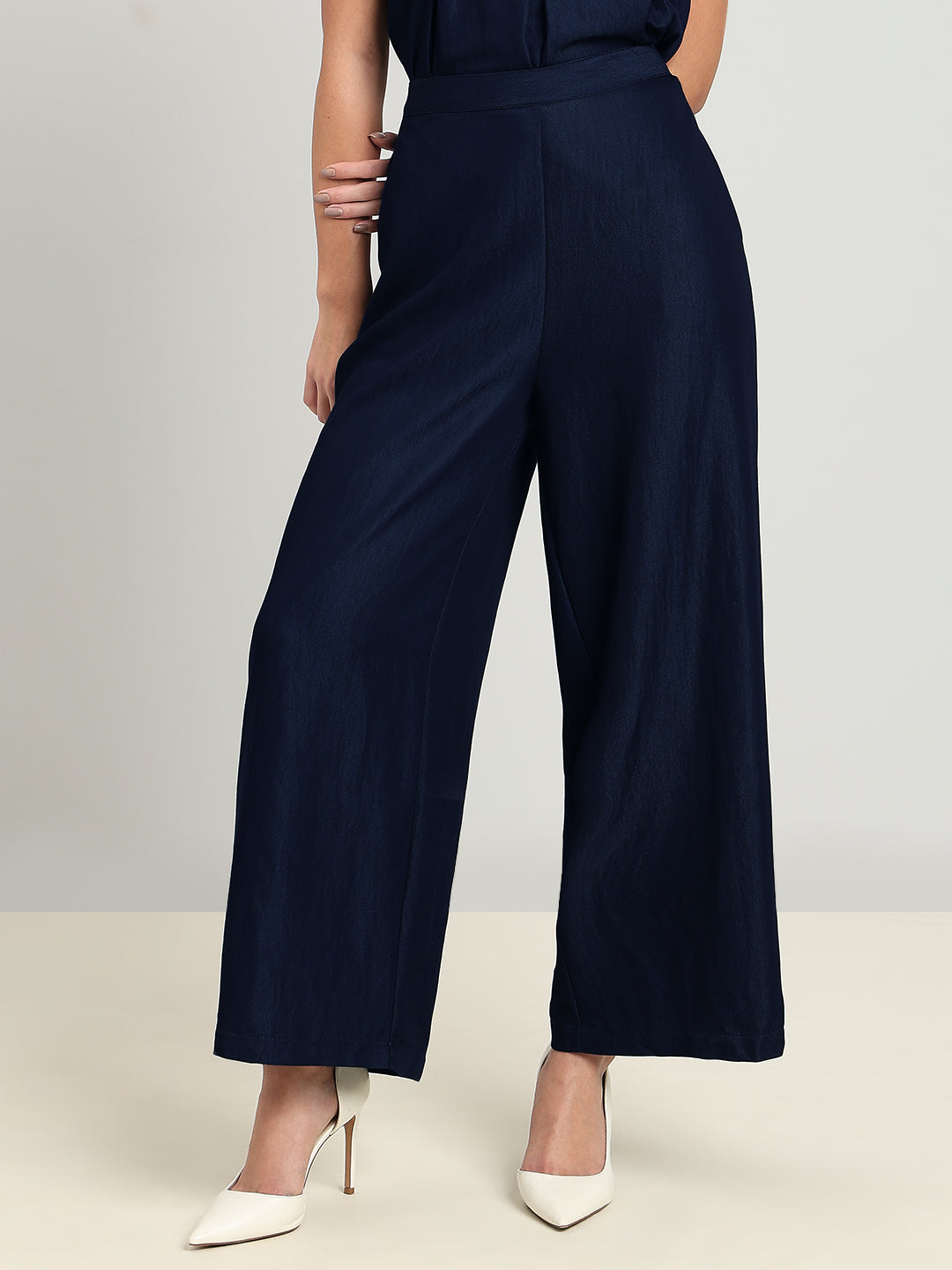 Navy High Rise Culottes