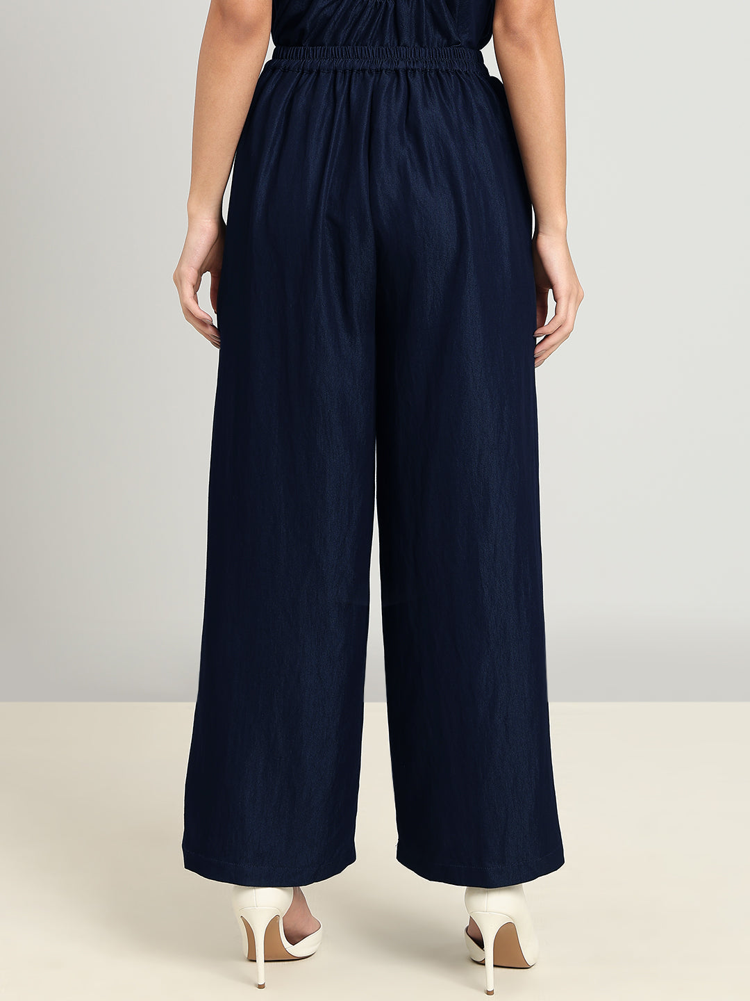Navy High Rise Culottes