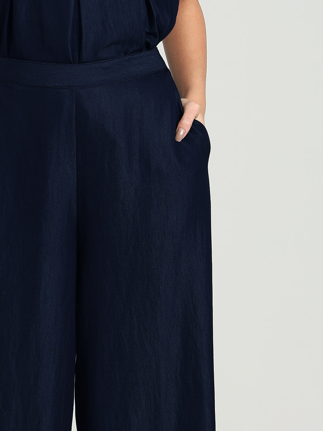 Navy High Rise Culottes