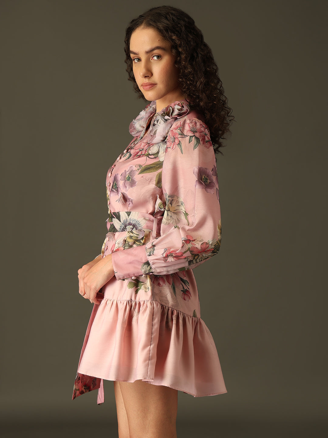 MARQUEE Floral Fit & Flare Dress