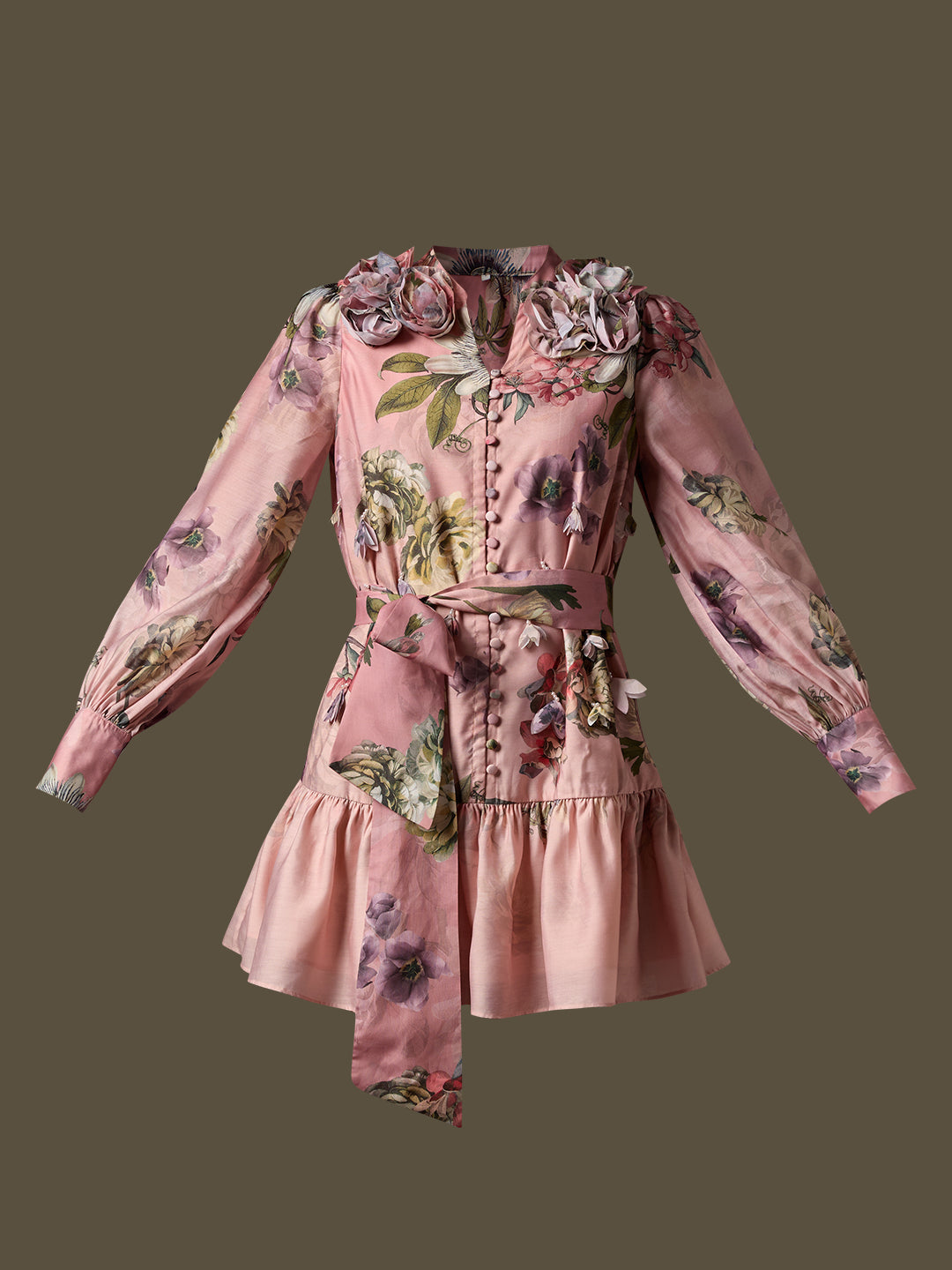 MARQUEE Floral Fit & Flare Dress