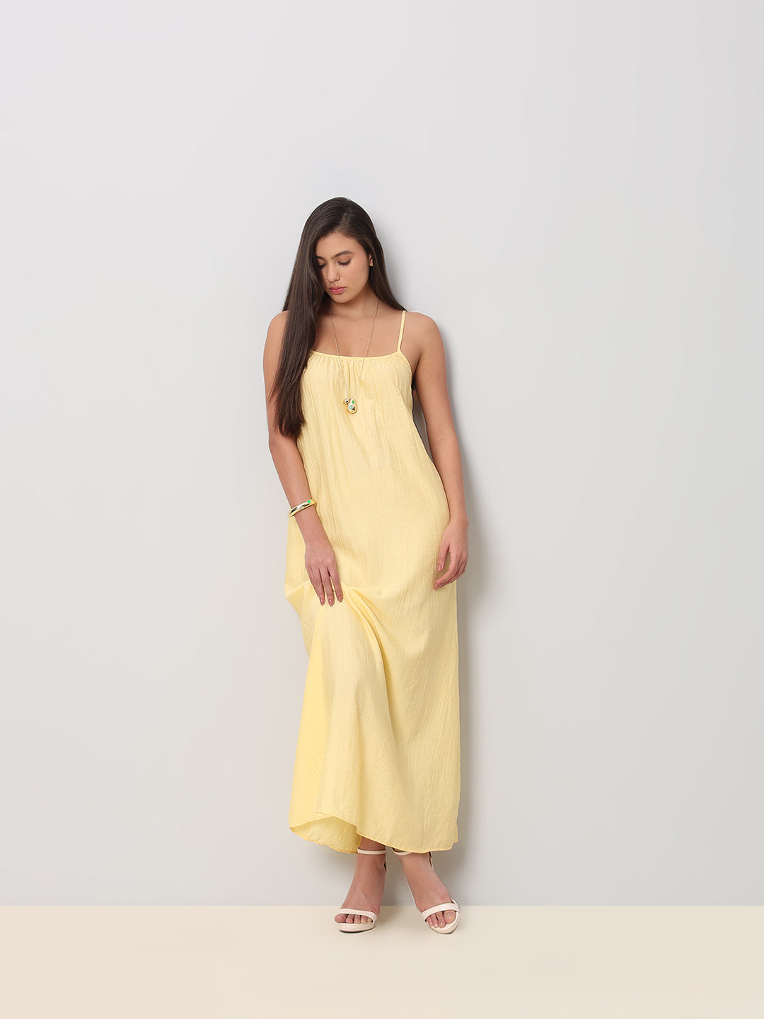 Yellow Singlet Maxi Dress