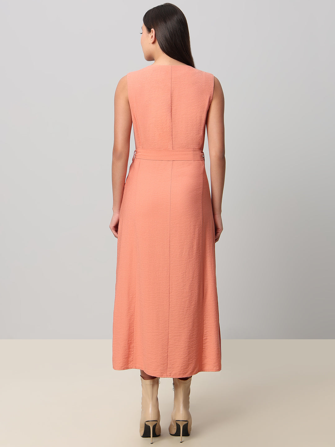 V-Neck Sleeveless Dress