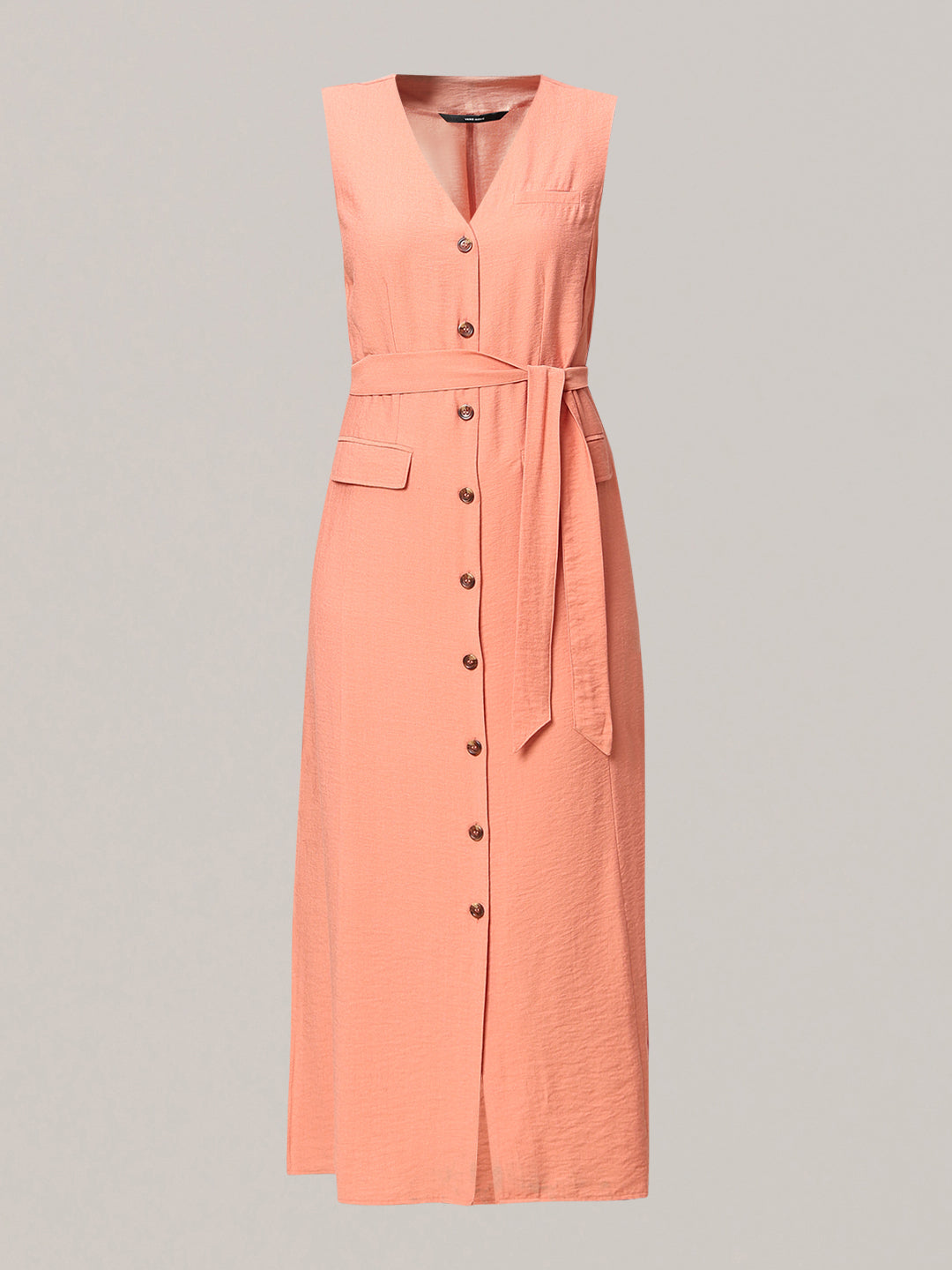 V-Neck Sleeveless Dress