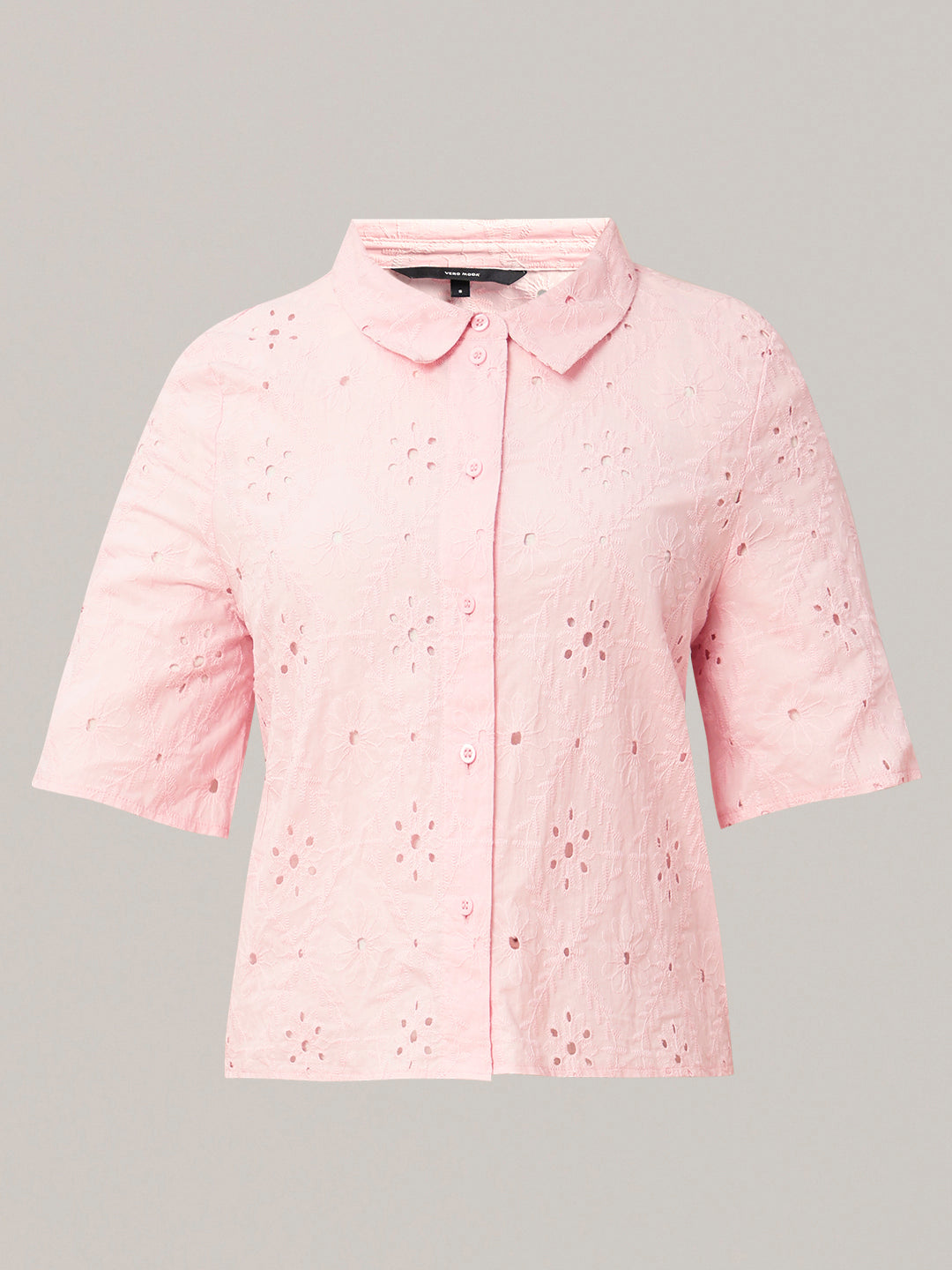 Light Pink Broderie Embroidery Shirt