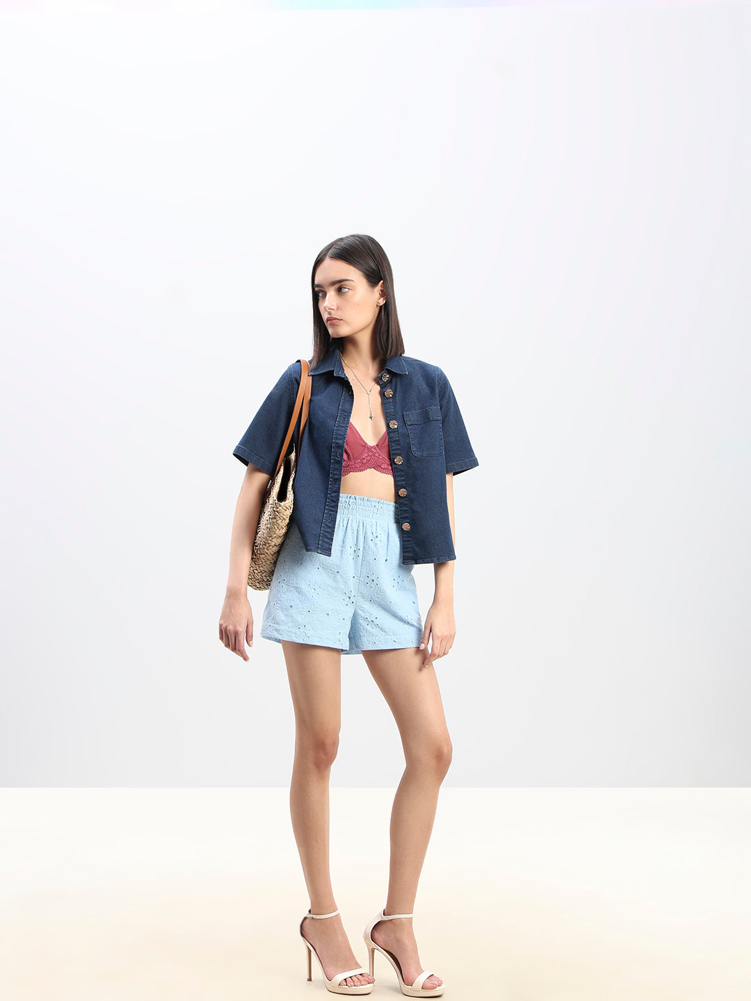 Organic Cotton High Rise Shorts