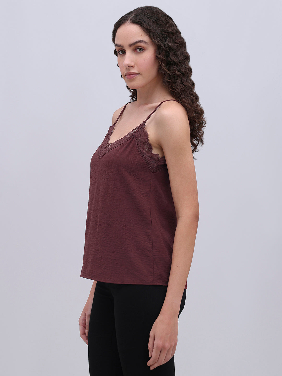 Lace Trim Cami Top