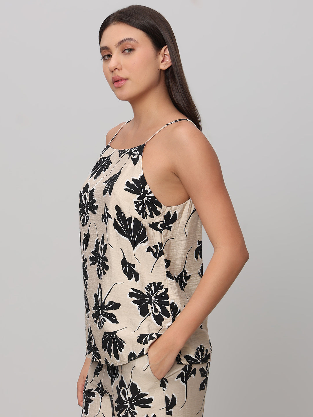 Floral Print Singlet Top