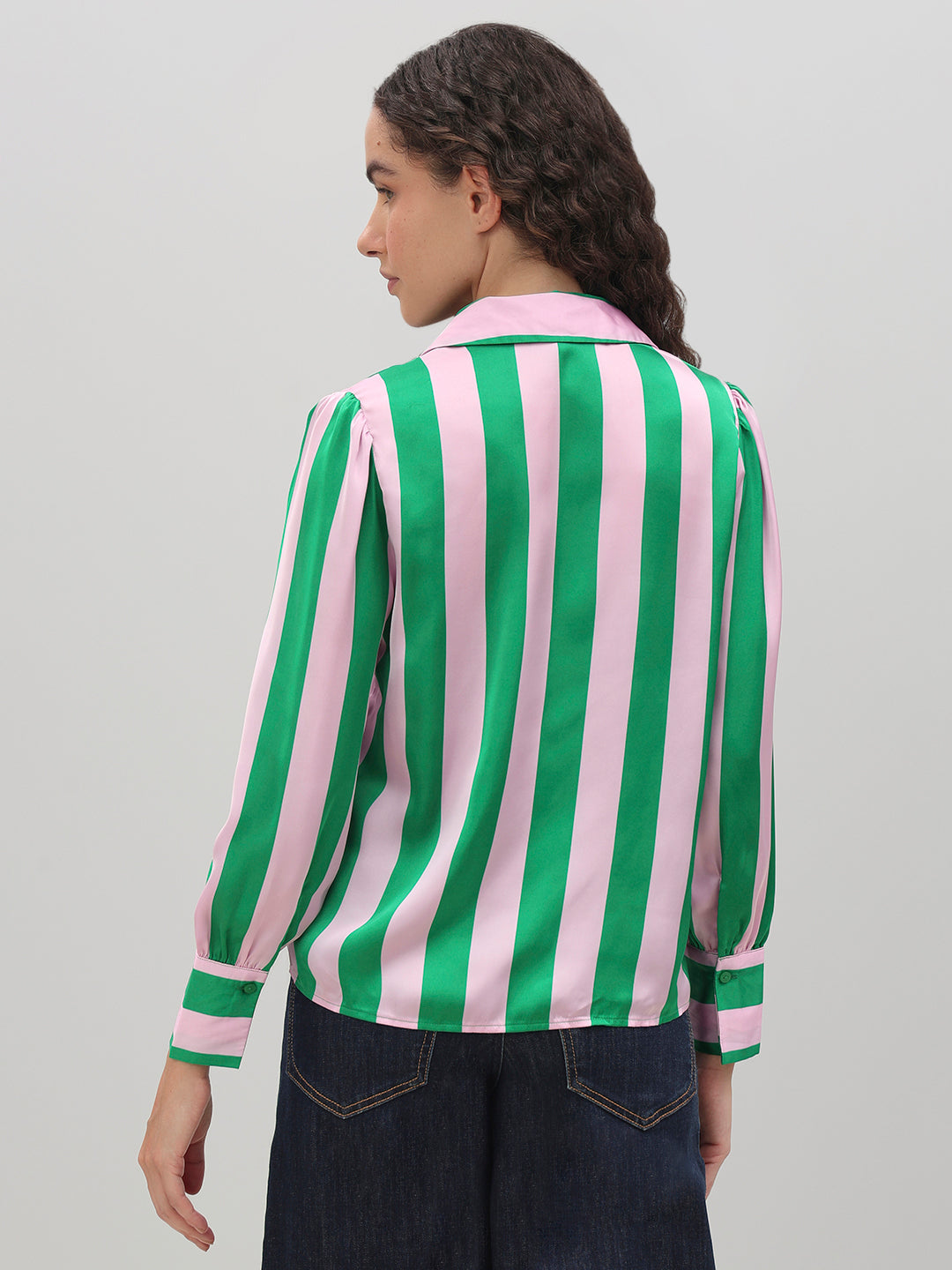 Green Striped Shirt
