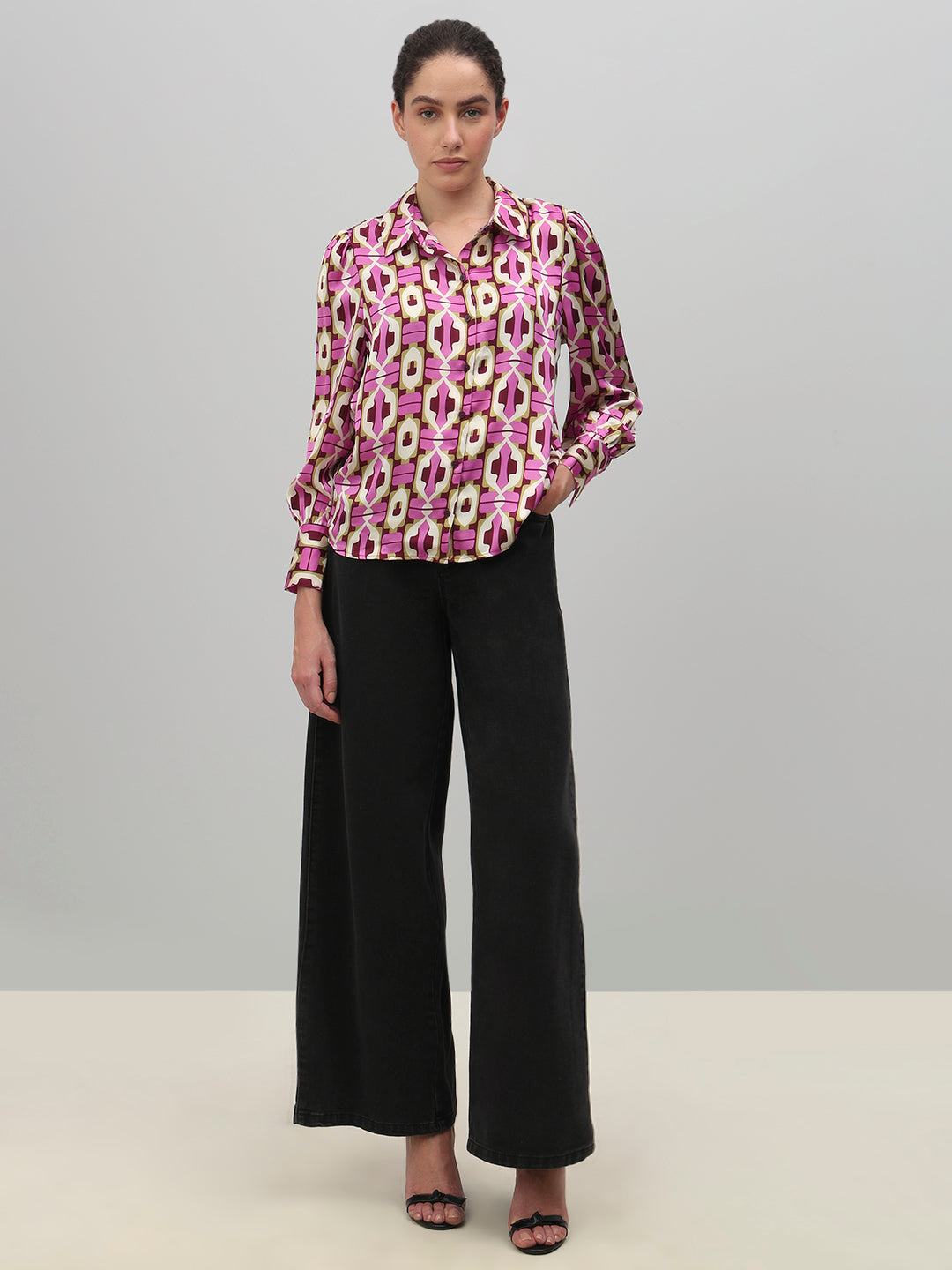 Geometric Print Shirt