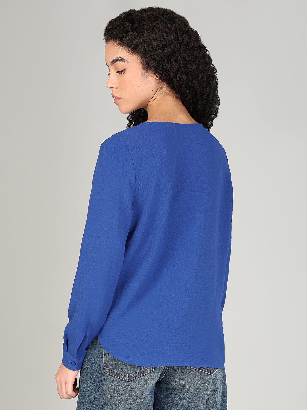Blue Full Sleeves Top
