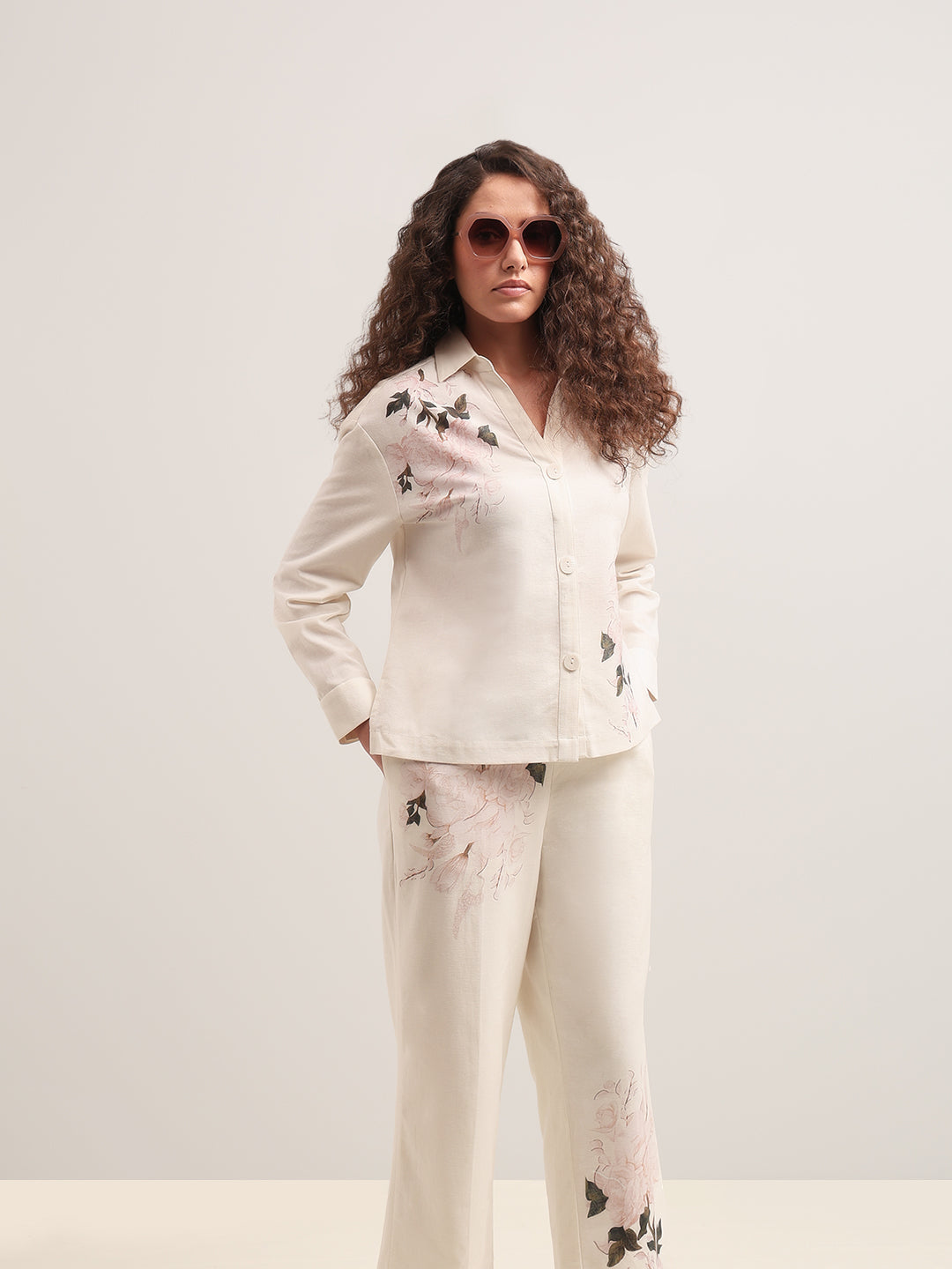 Floral Print Full Sleeves Shirt