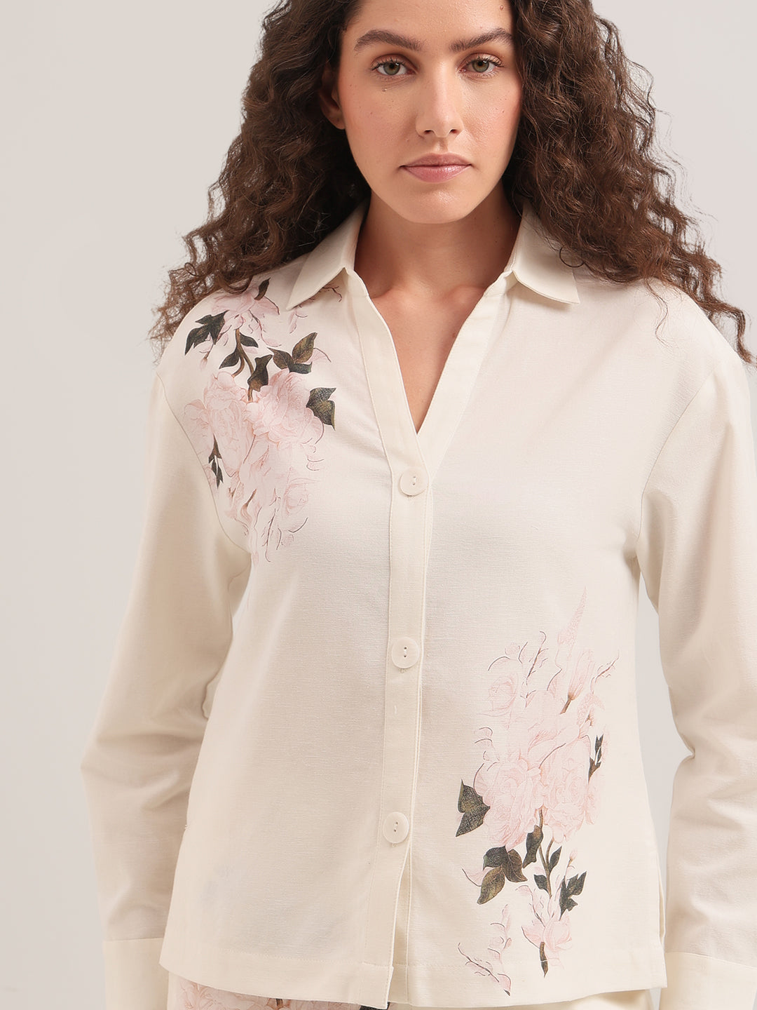 Floral Print Full Sleeves Shirt