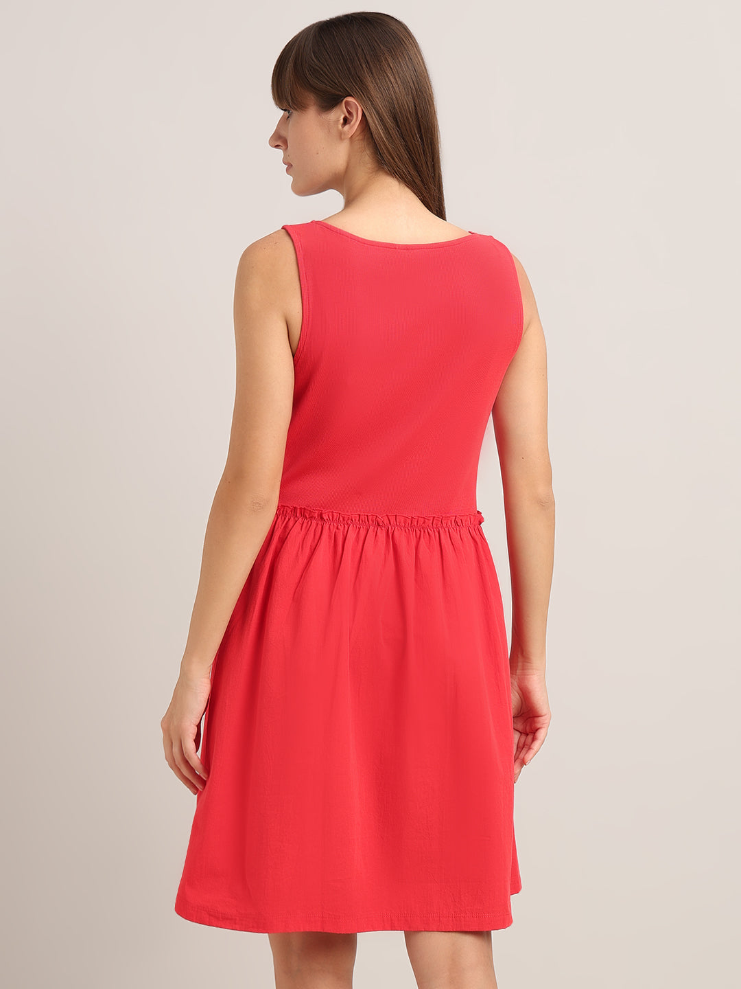 Ribbed Sleeveless Mini Dress