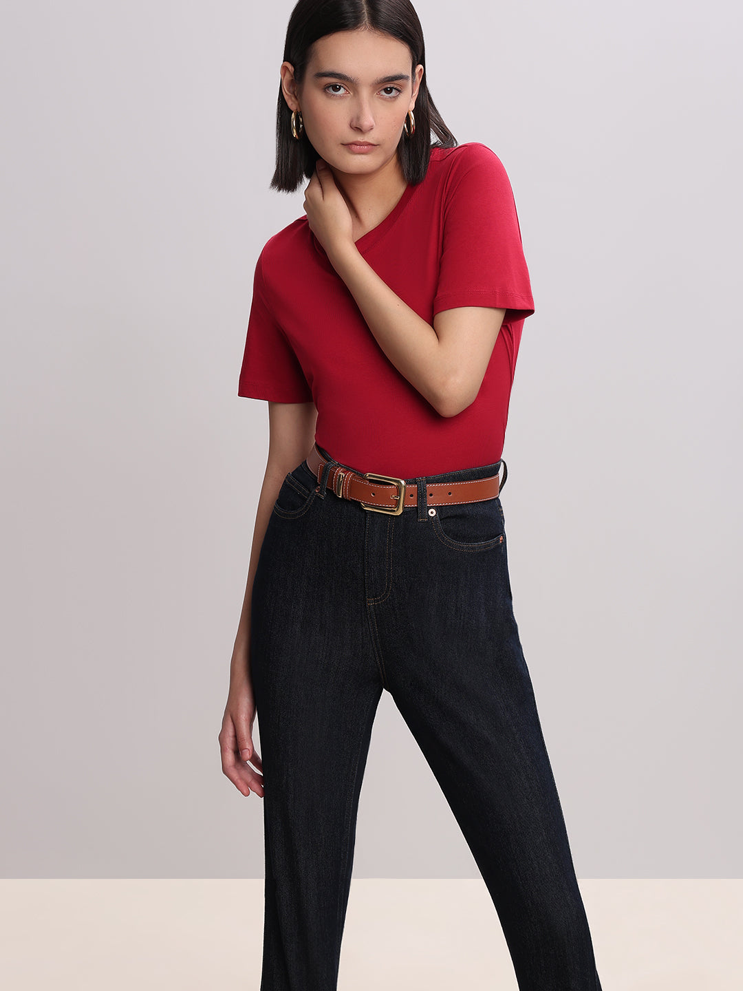 Organic Cotton T-shirt - Red - S