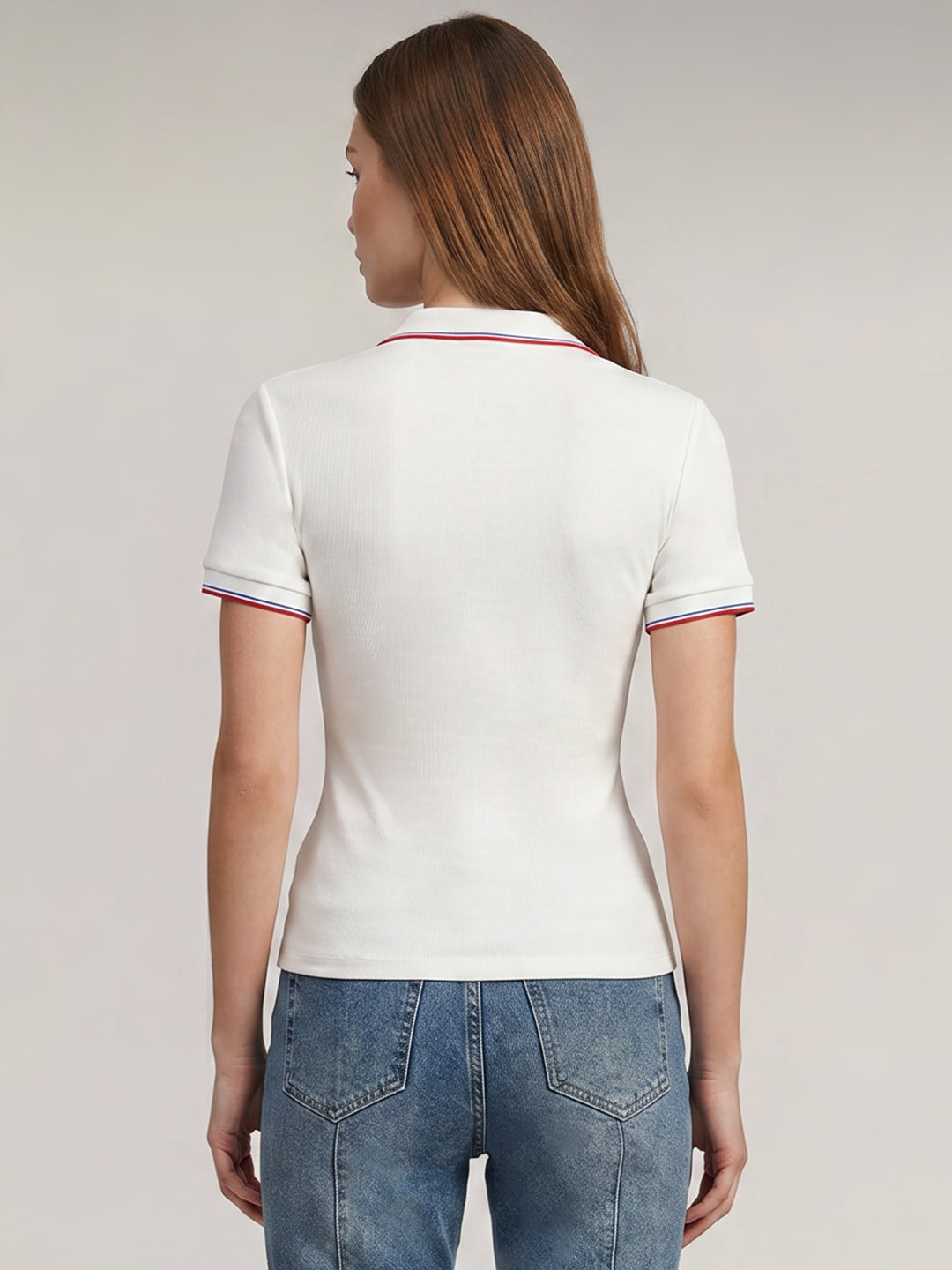 Organic Cotton Blend Polo - White